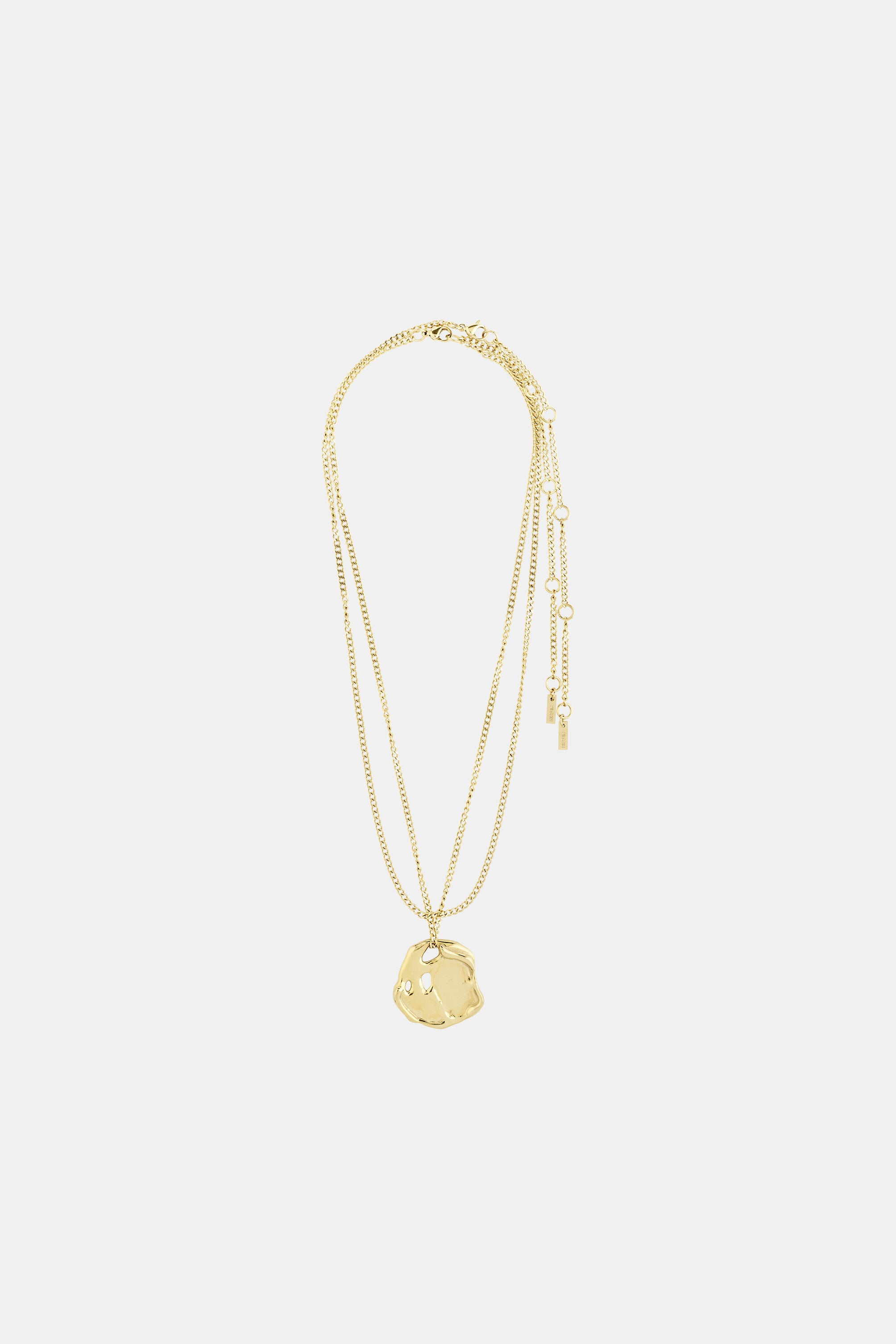 Dawn Hammered Disk Necklace