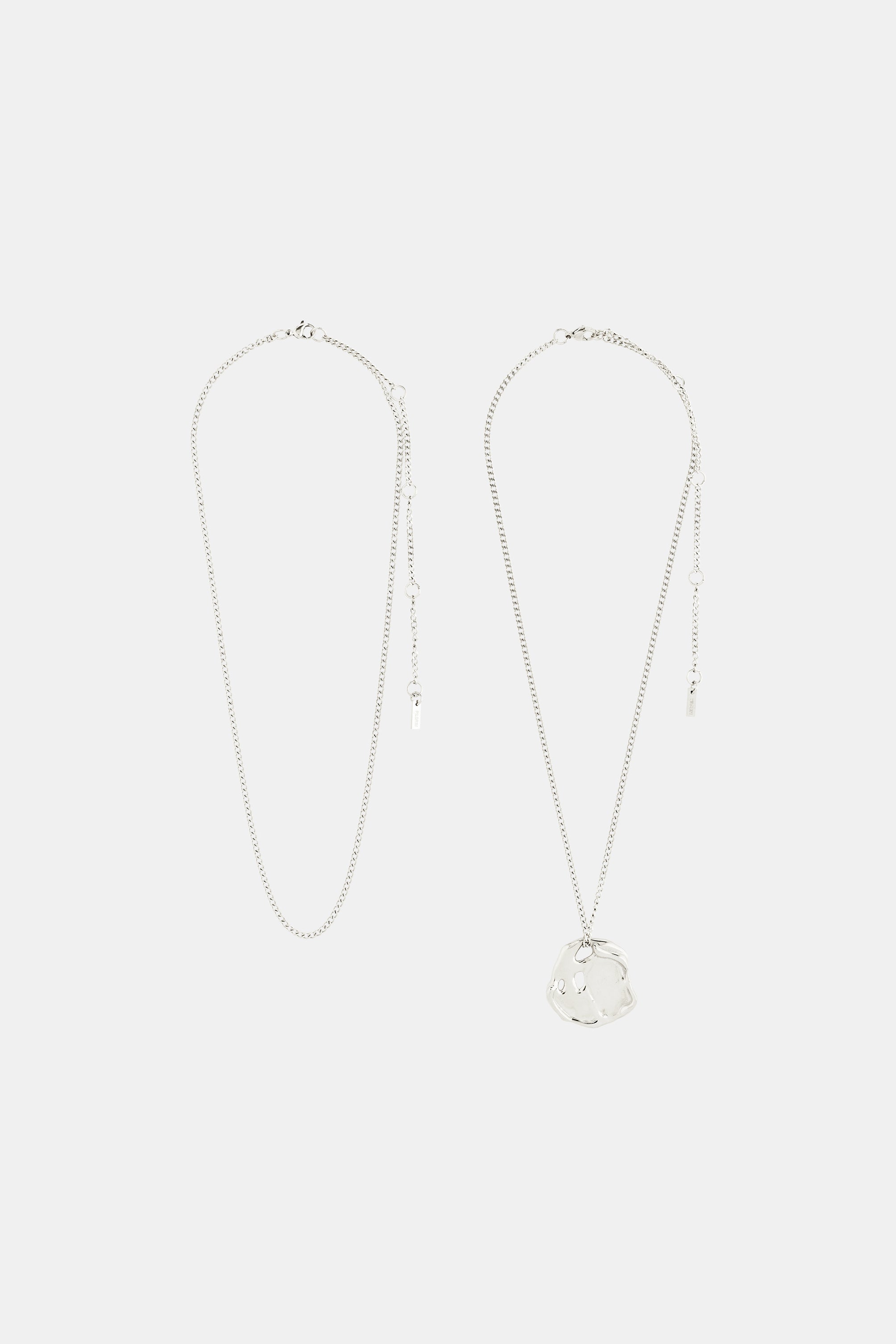 Dawn Hammered Disk Necklace