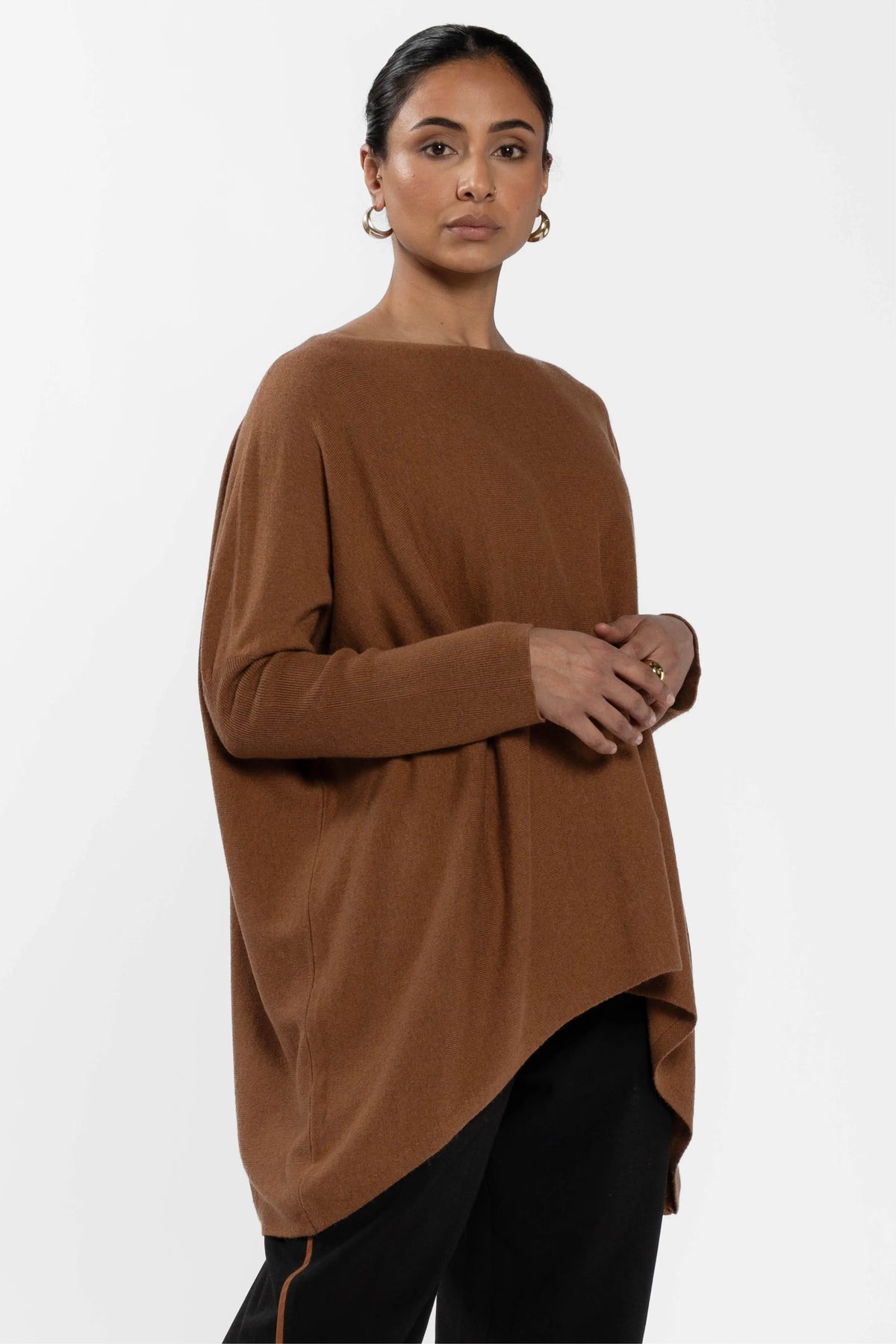 Cece Dropped Shoulder Long Sleeve Top