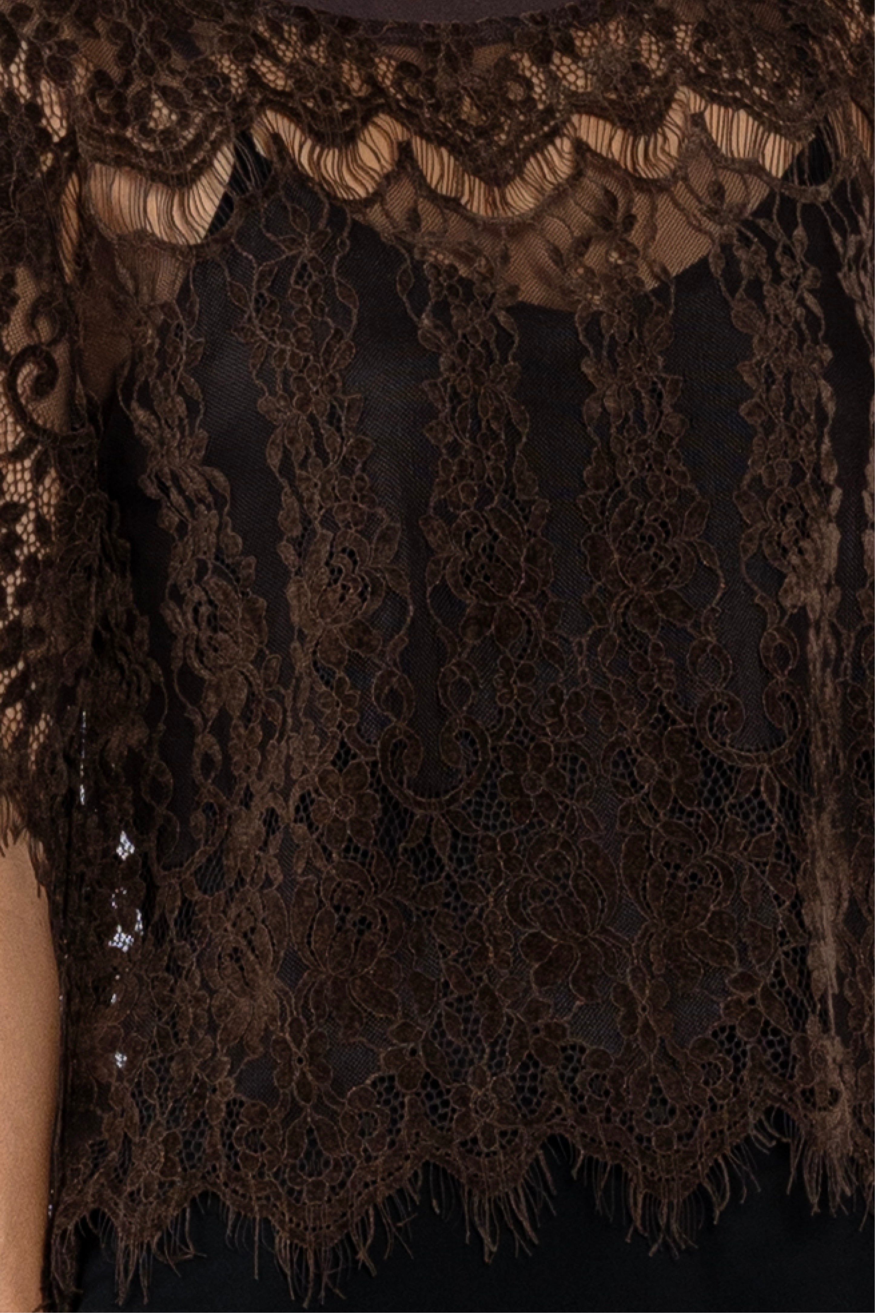 Cilla Short Sleeve Lace Tee