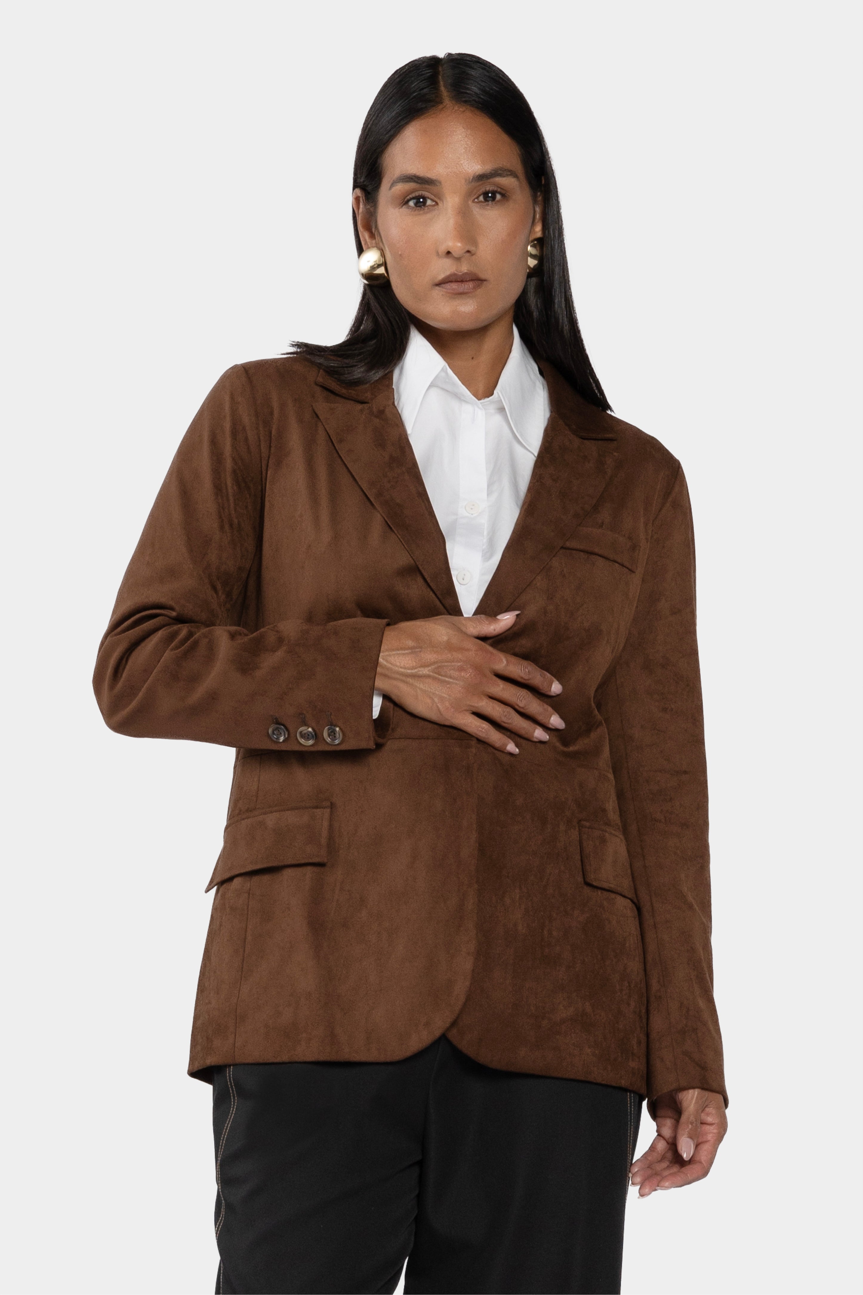 Cody Suede Look Blazer