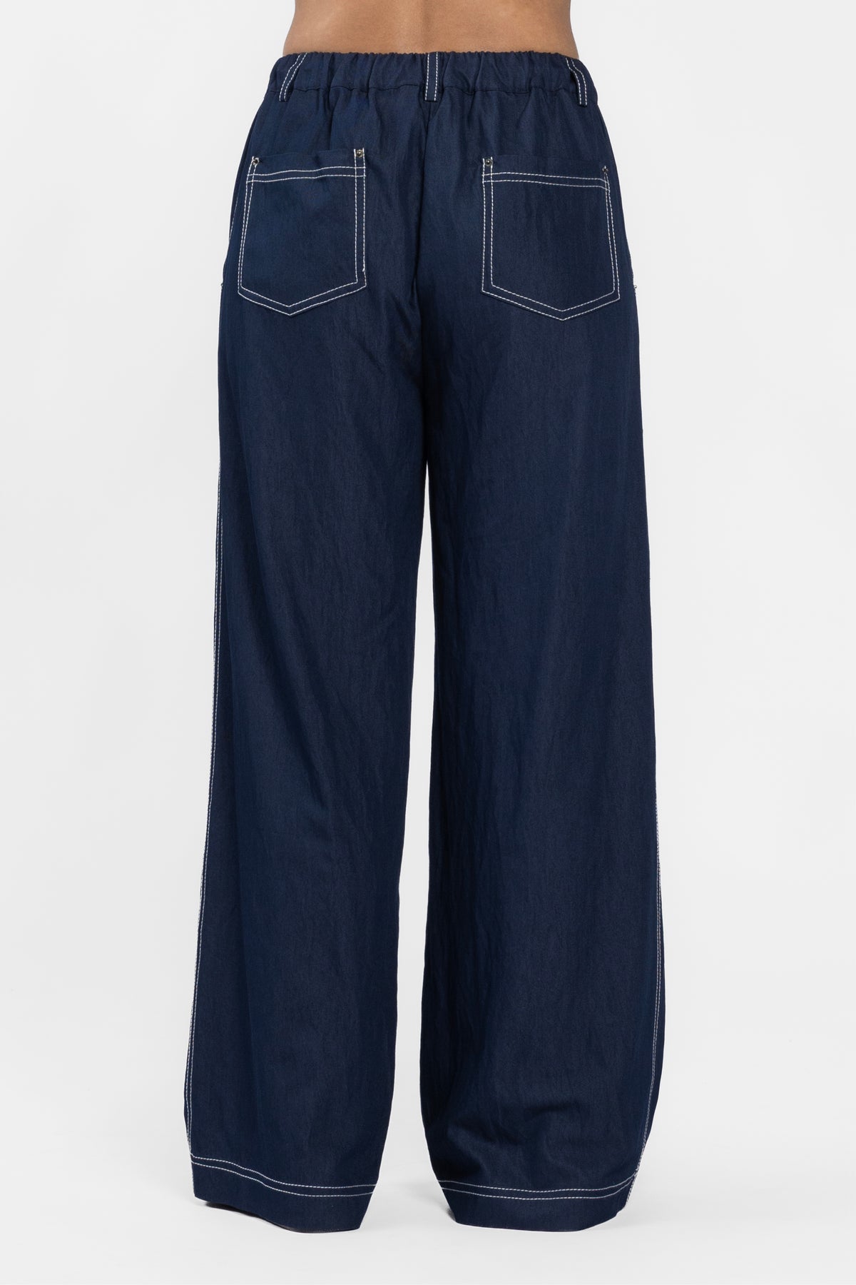 Darcy Wide Leg Denim Look Pant