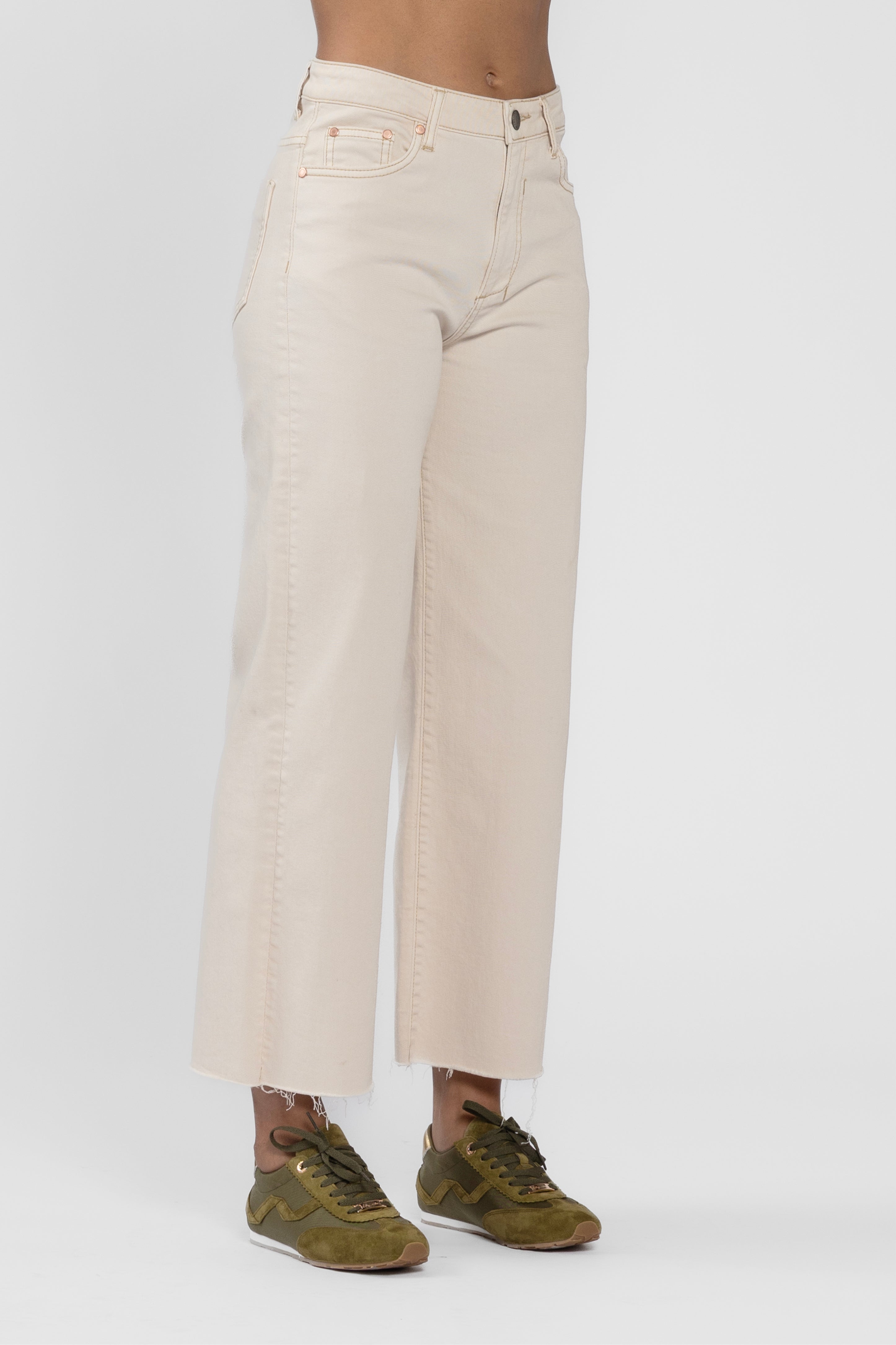 Barrie Cropped Wide Leg Jeans