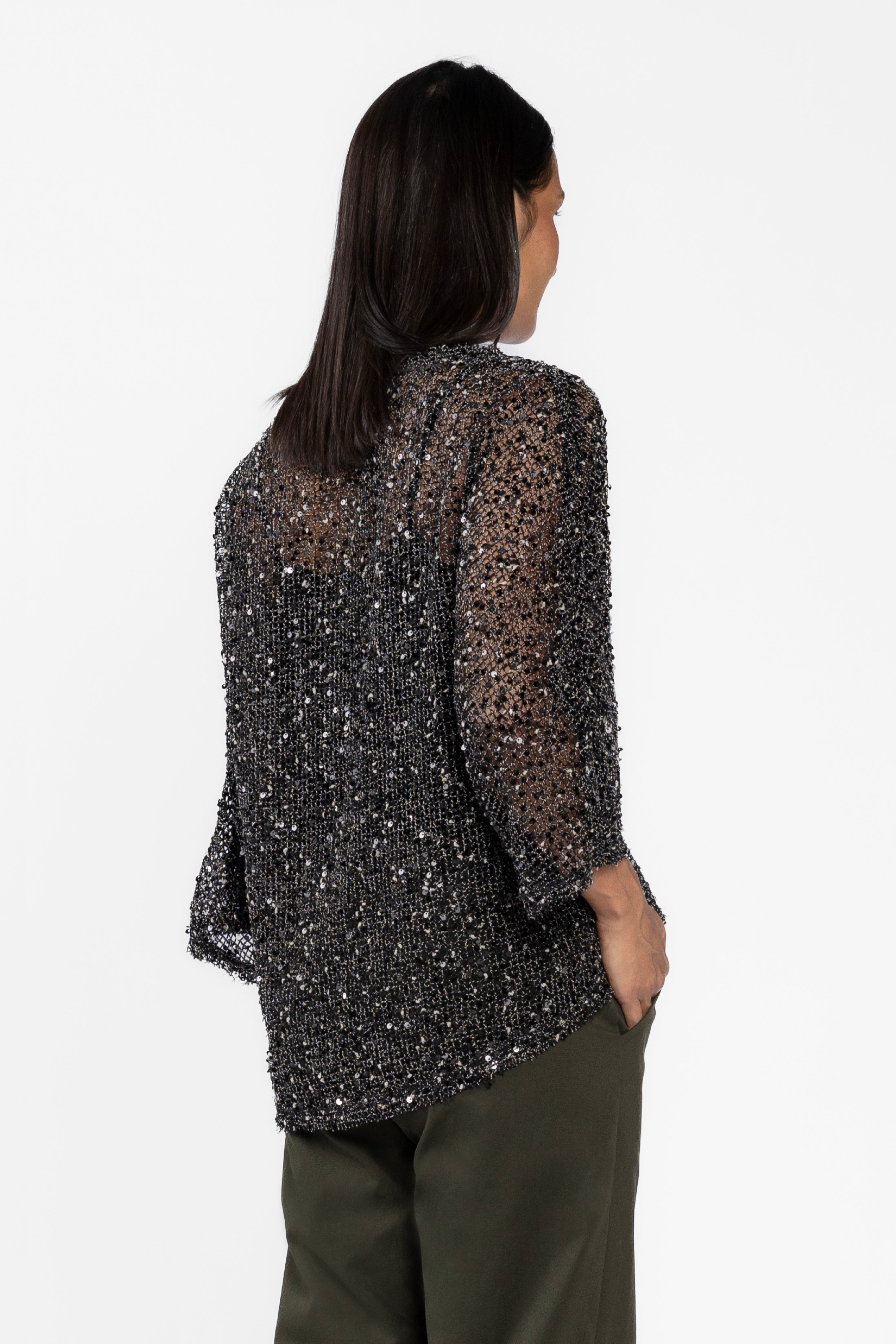 Festival Sequin Mesh Top