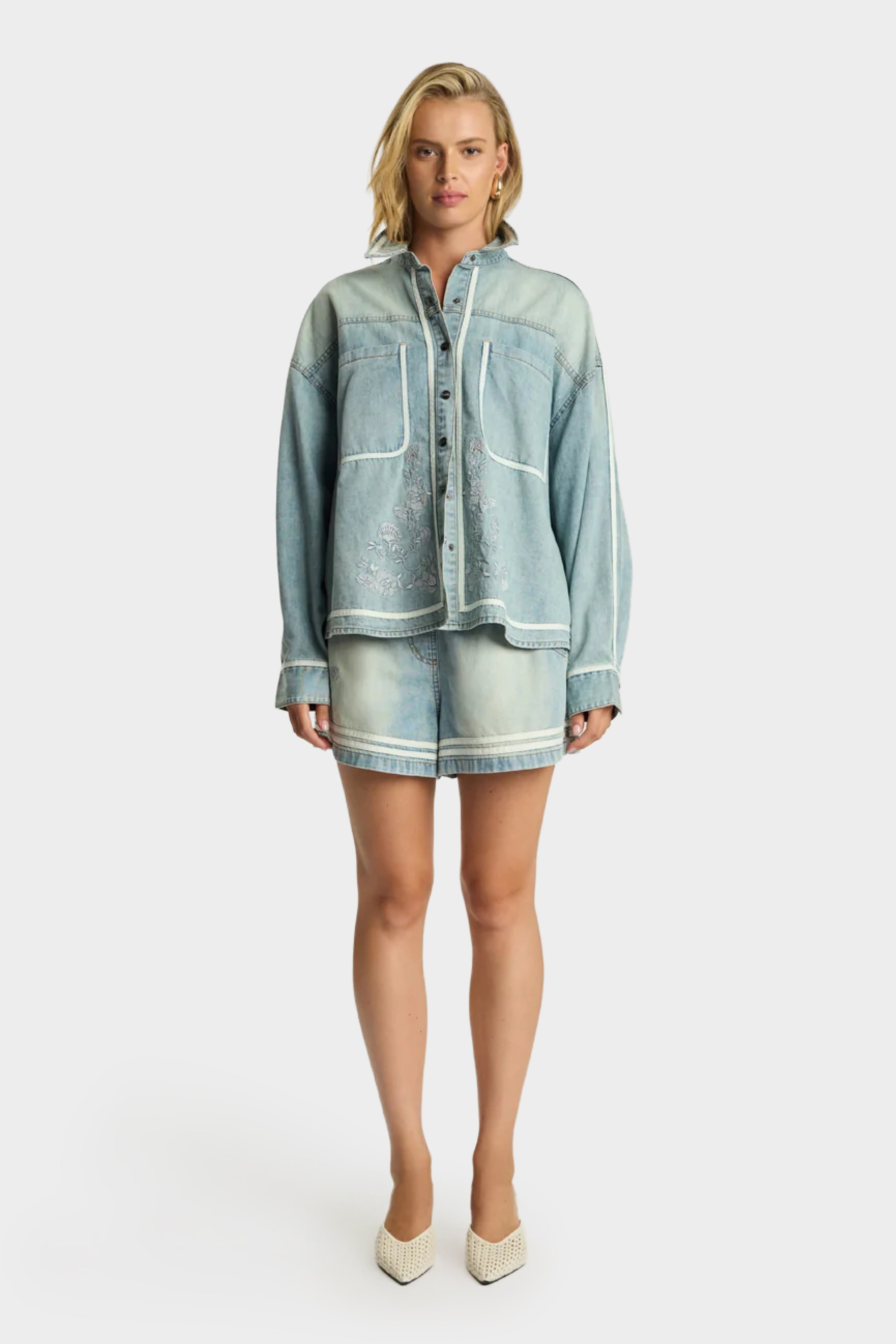 Folklore Embroidered Essential Shirt
