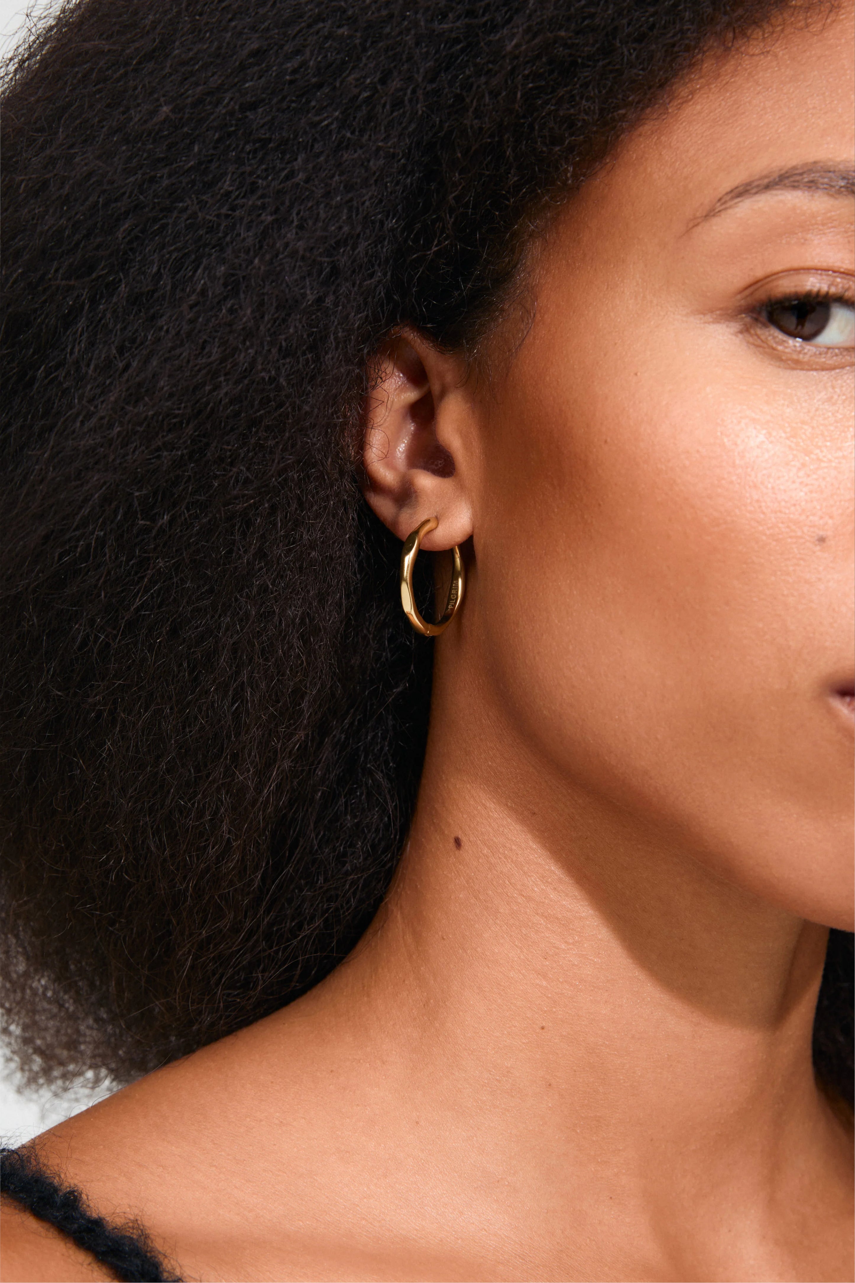 Inner Hoop Earrings - Gold