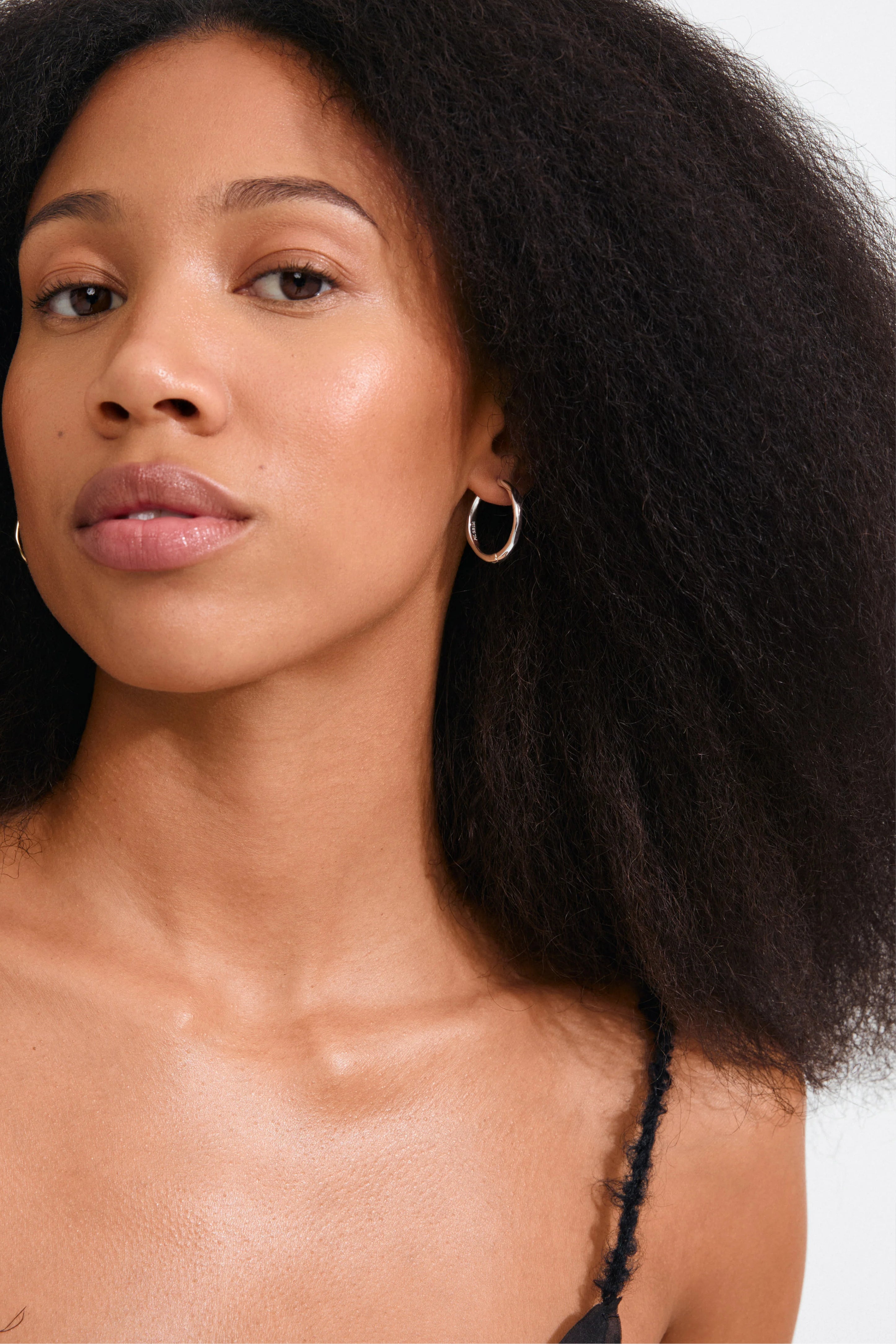 Inner Hoop Earrings - Silver