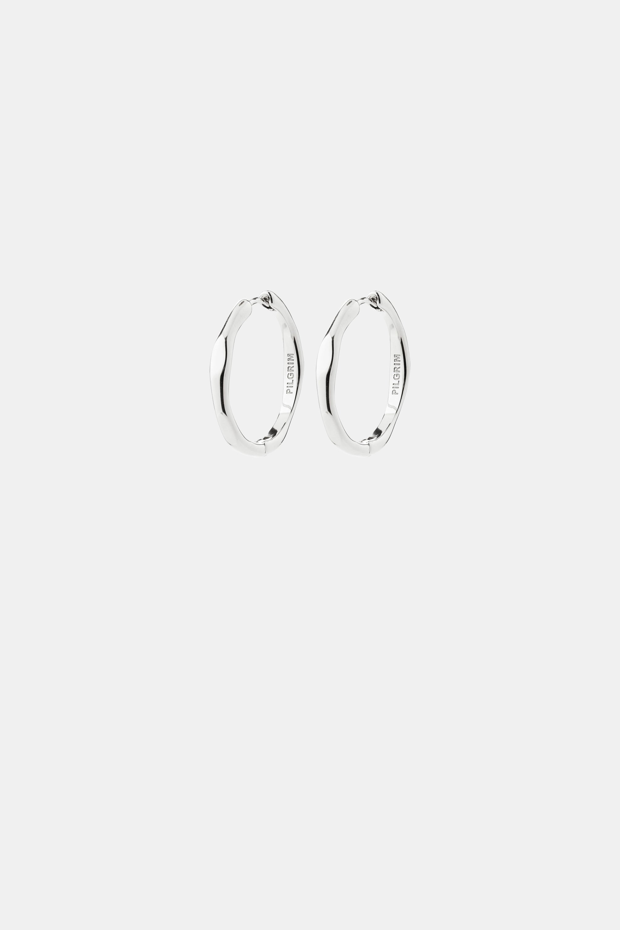 Inner Hoop Earrings - Silver