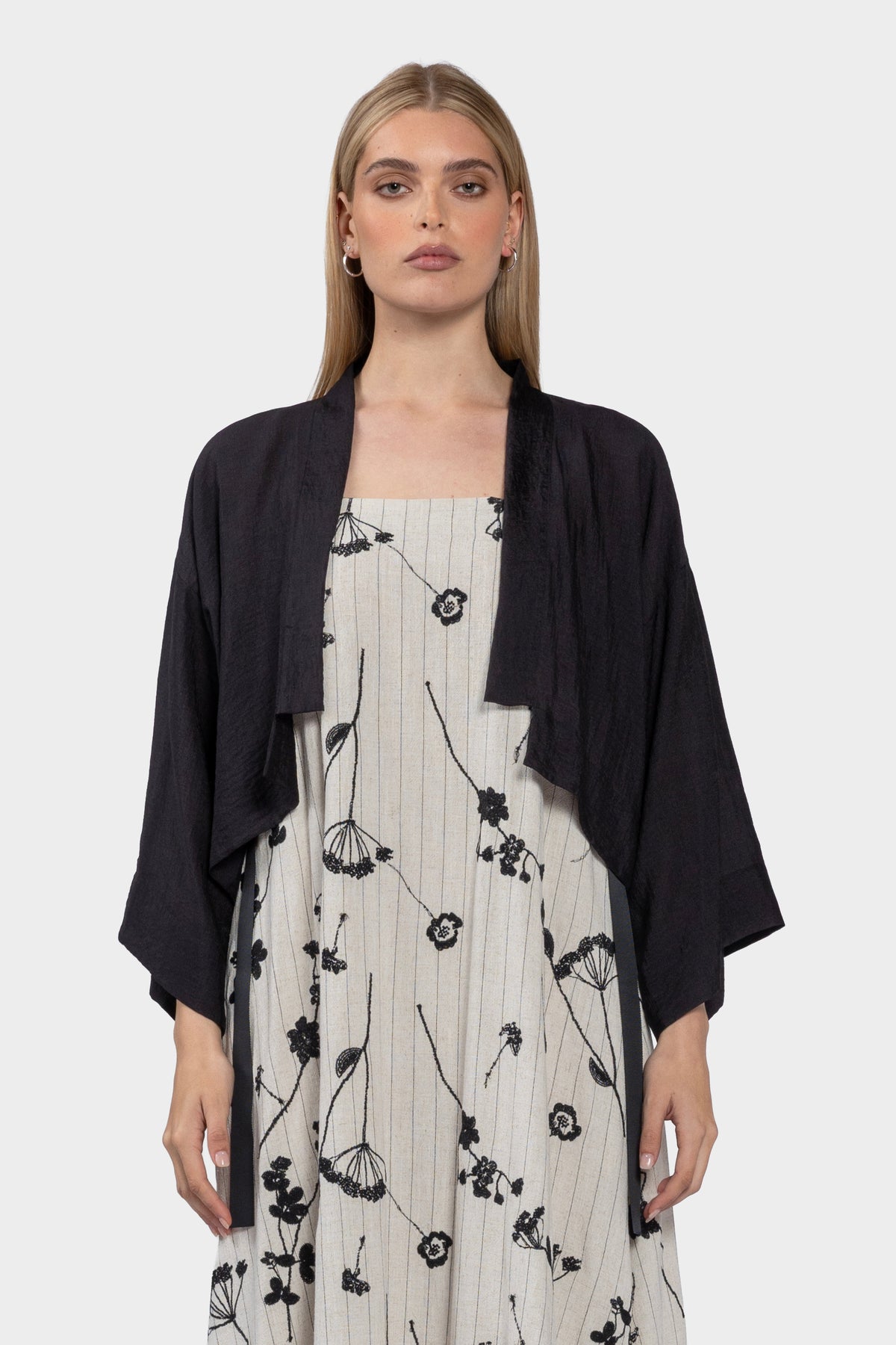 Soul Light Weight Kimono - Black