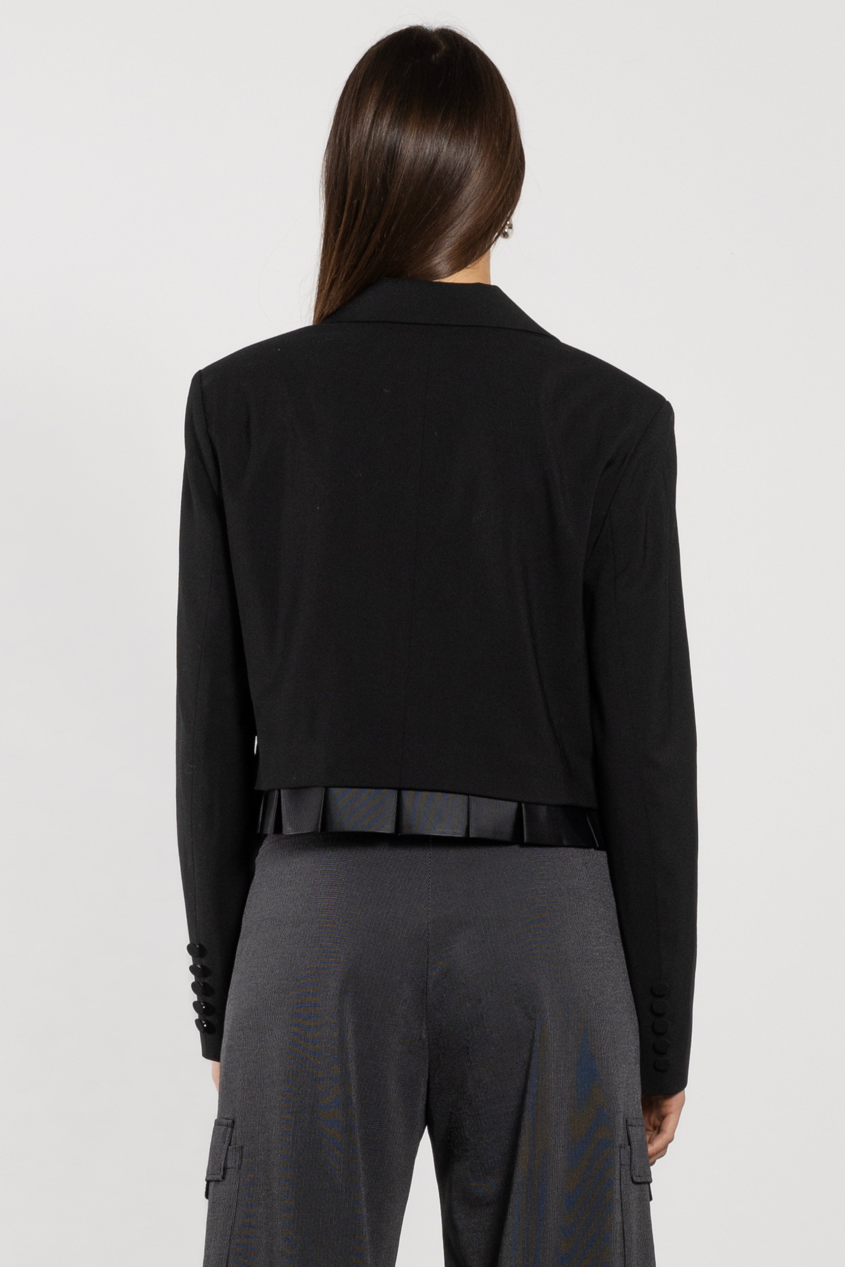 Adele Cropped Wool Blazer