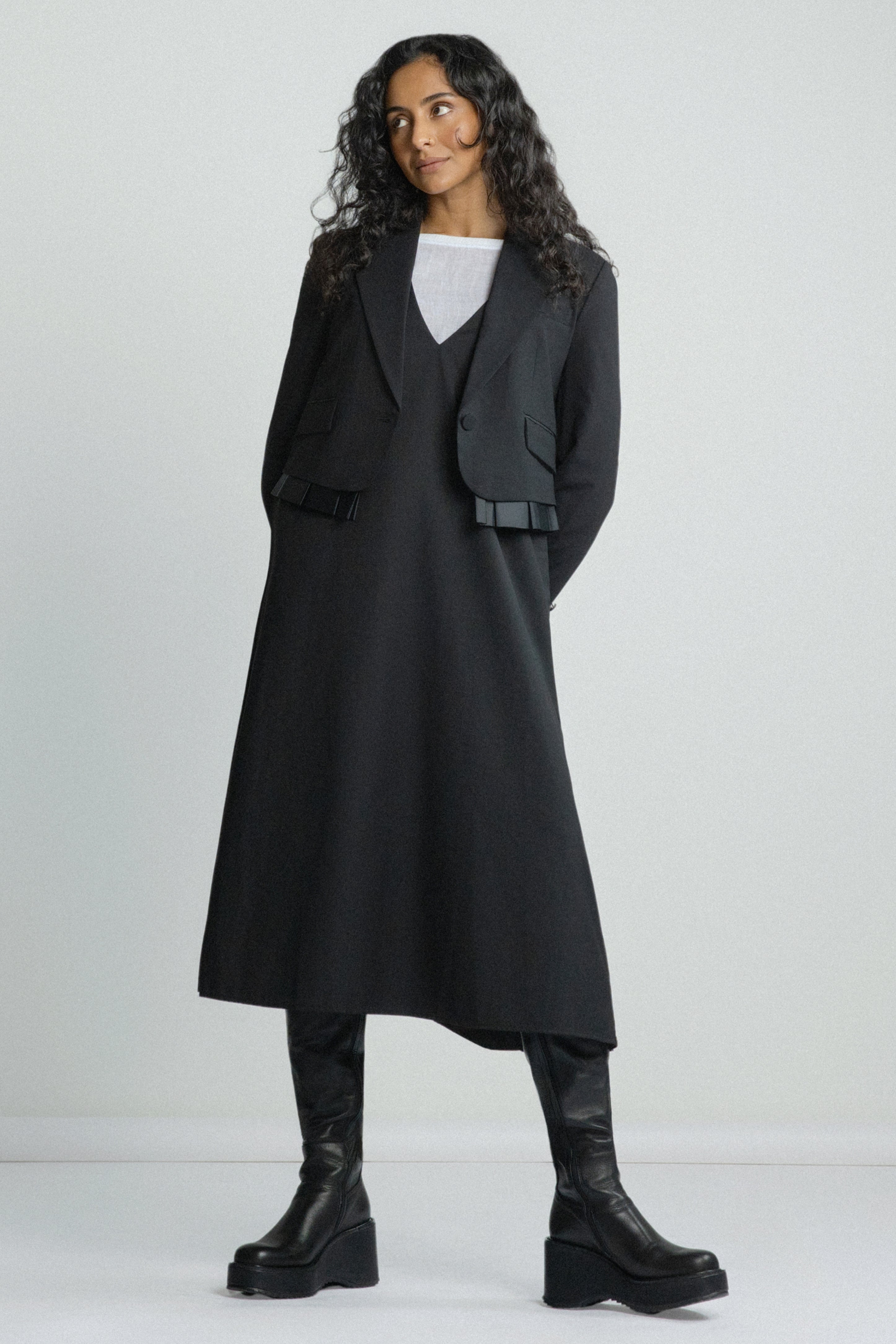 Adele Cropped Wool Blazer