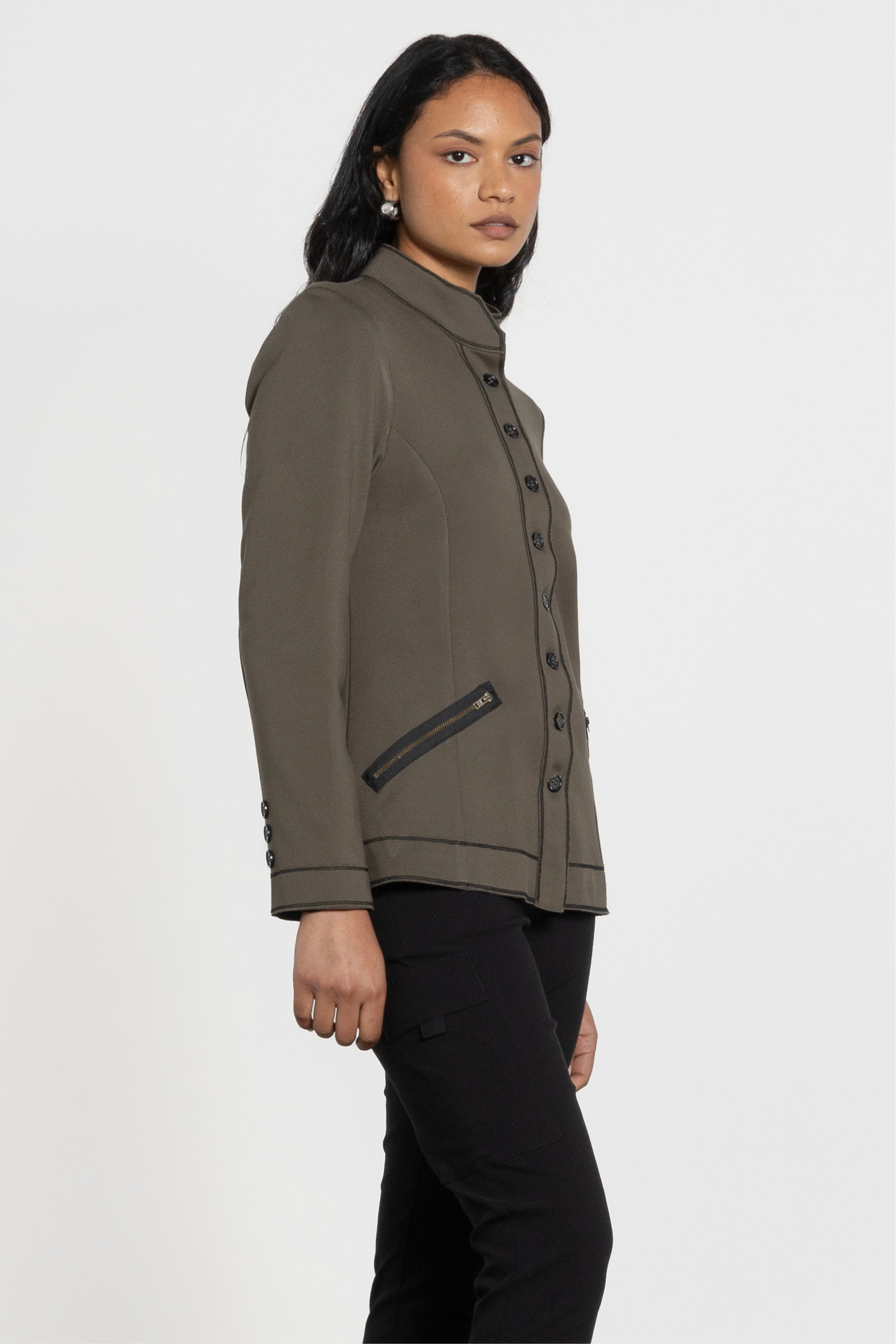 Angelo Contrast Stitch Jacket