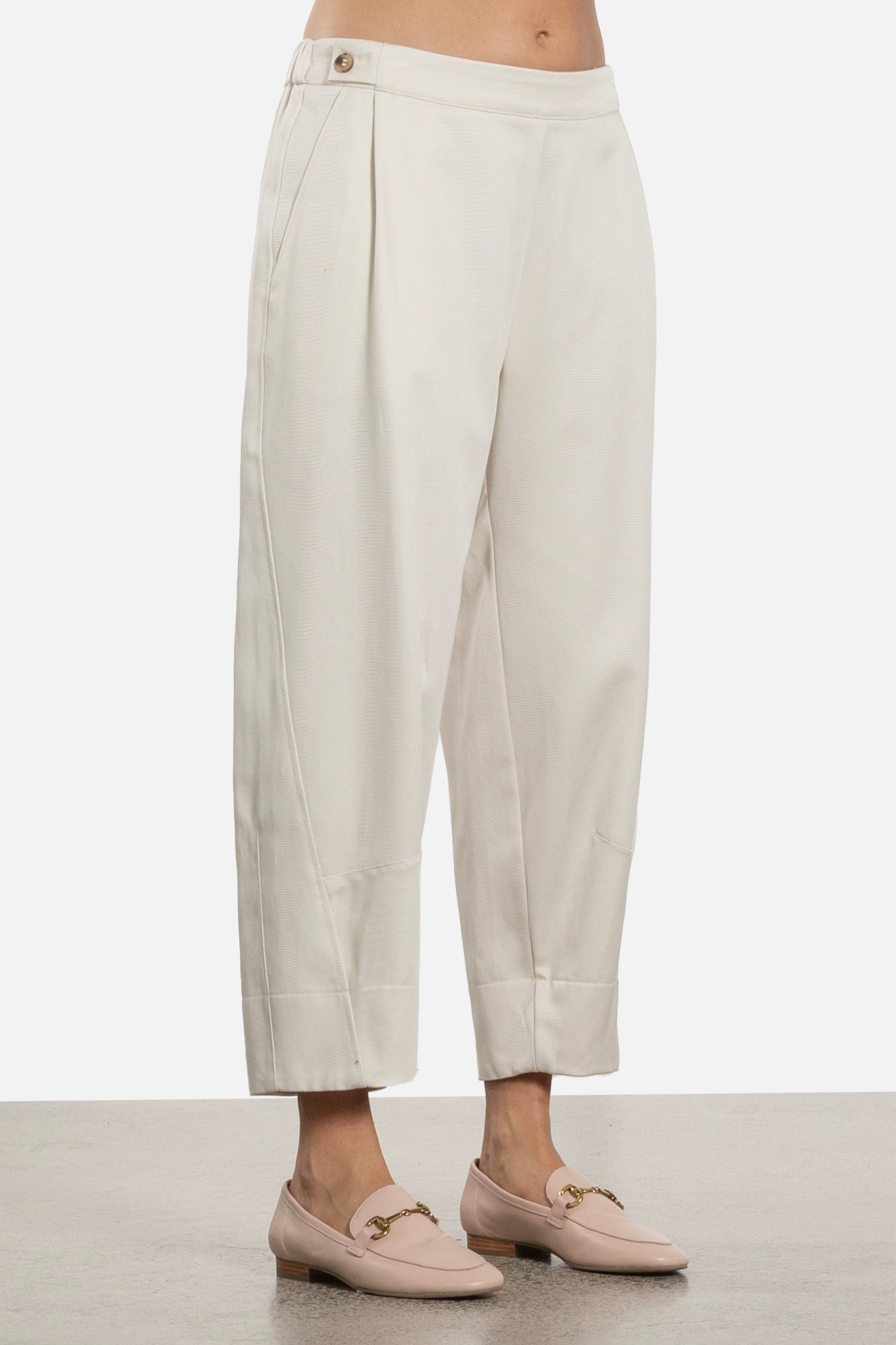 Bella Barrel Leg Cropped Pant