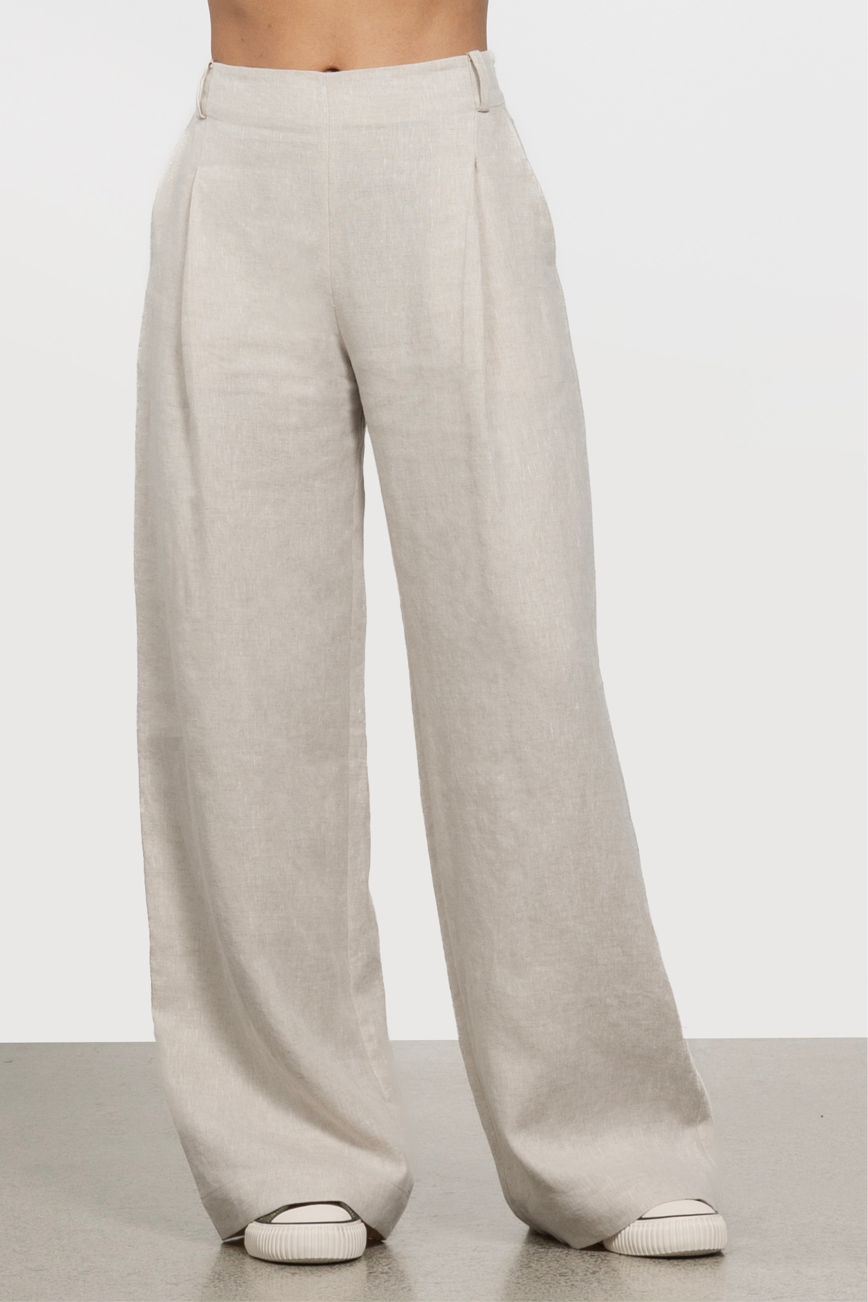 Bonnie Wide Leg Linen Pant