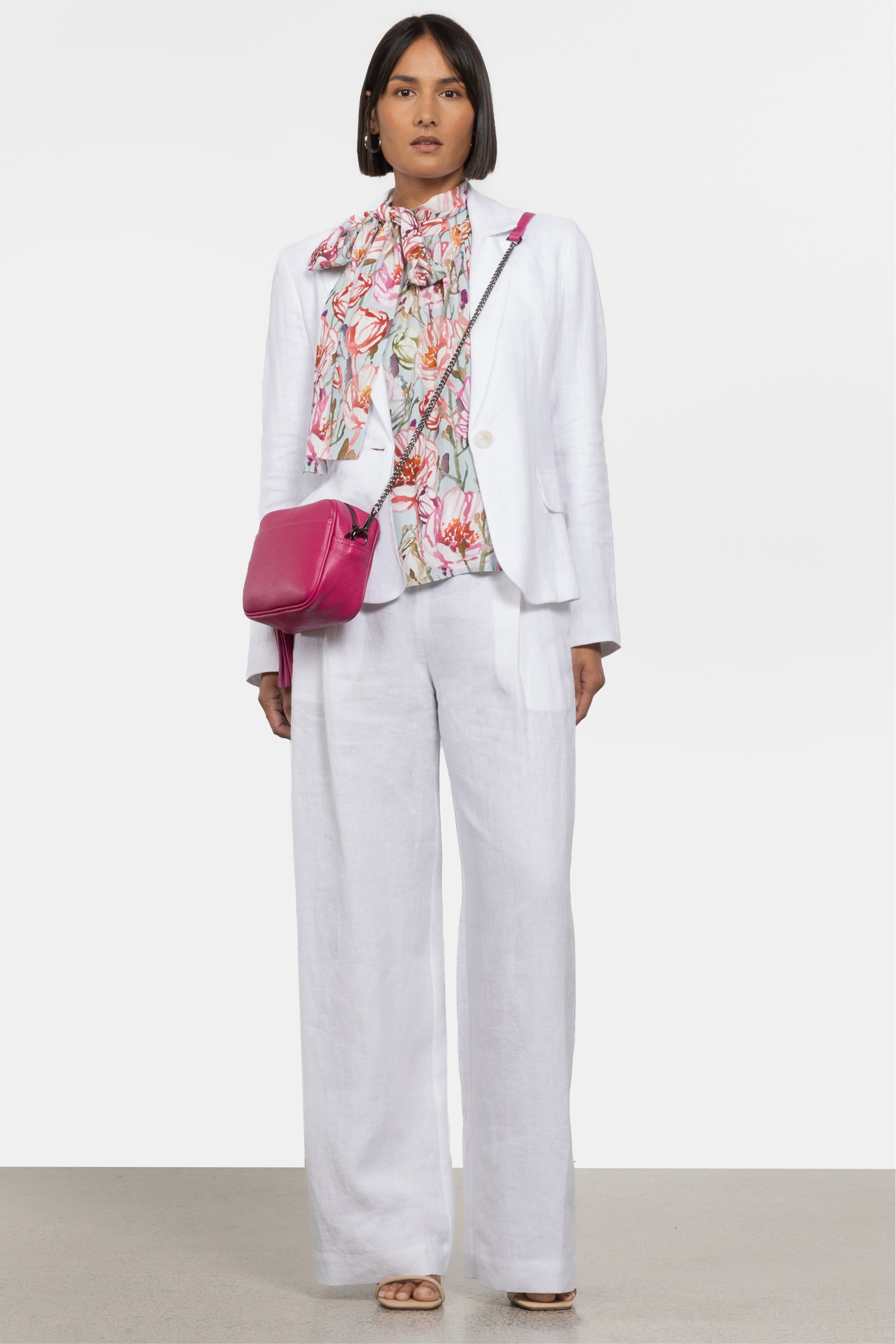 Bonnie Wide Leg Linen Pant