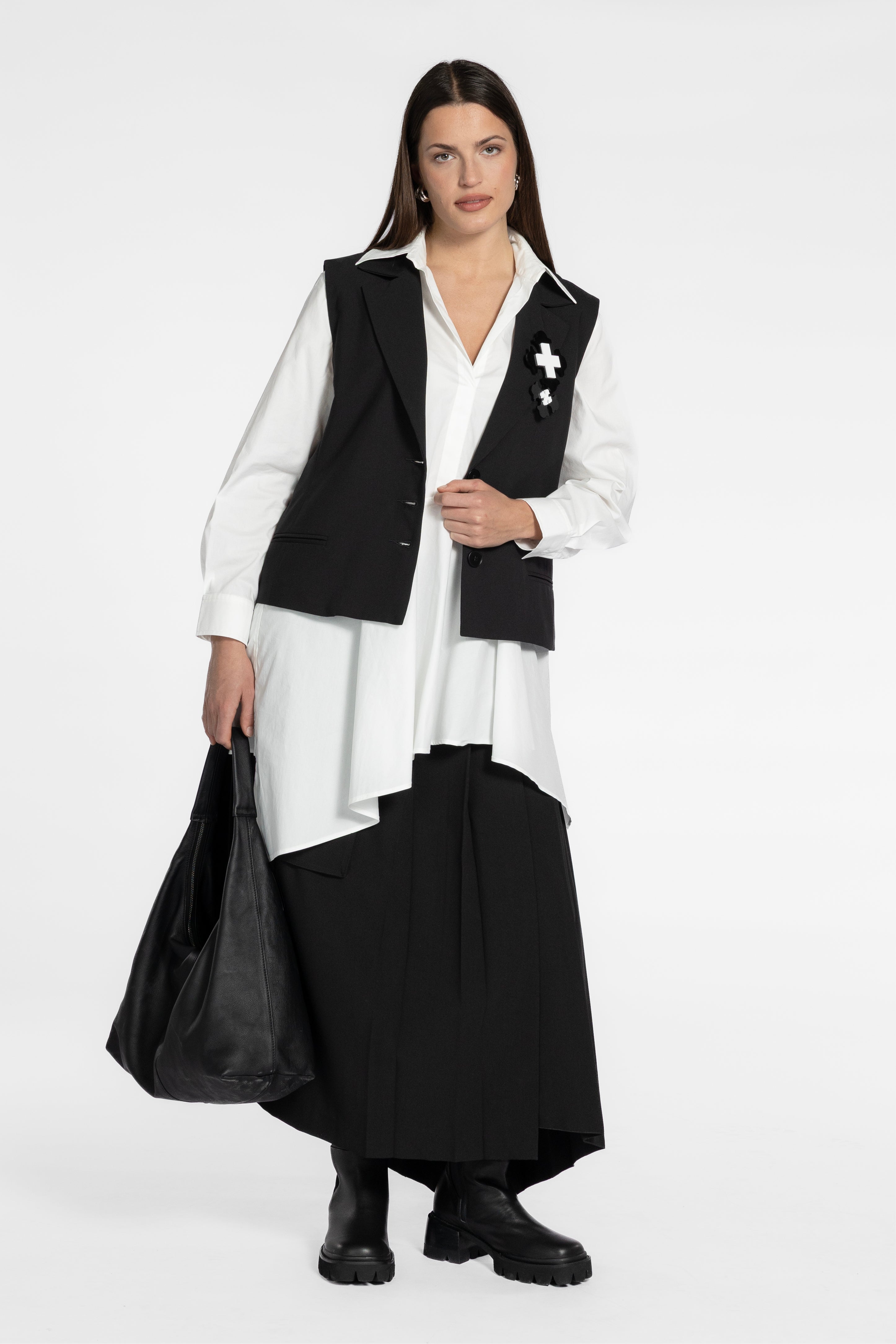 Bosley Asymmetrical Hem Shirt
