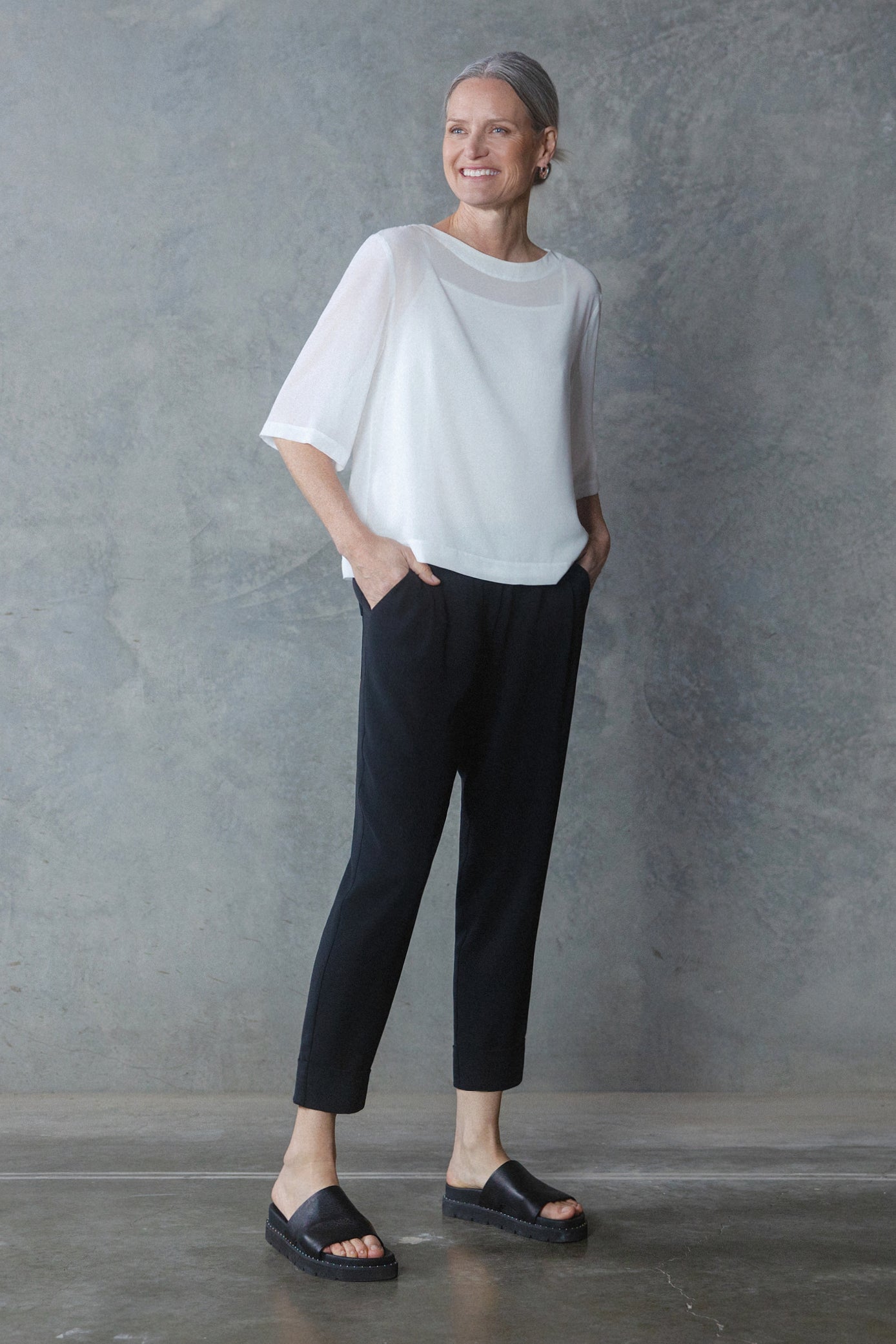 Breeze Boxy Sheer Layering Top