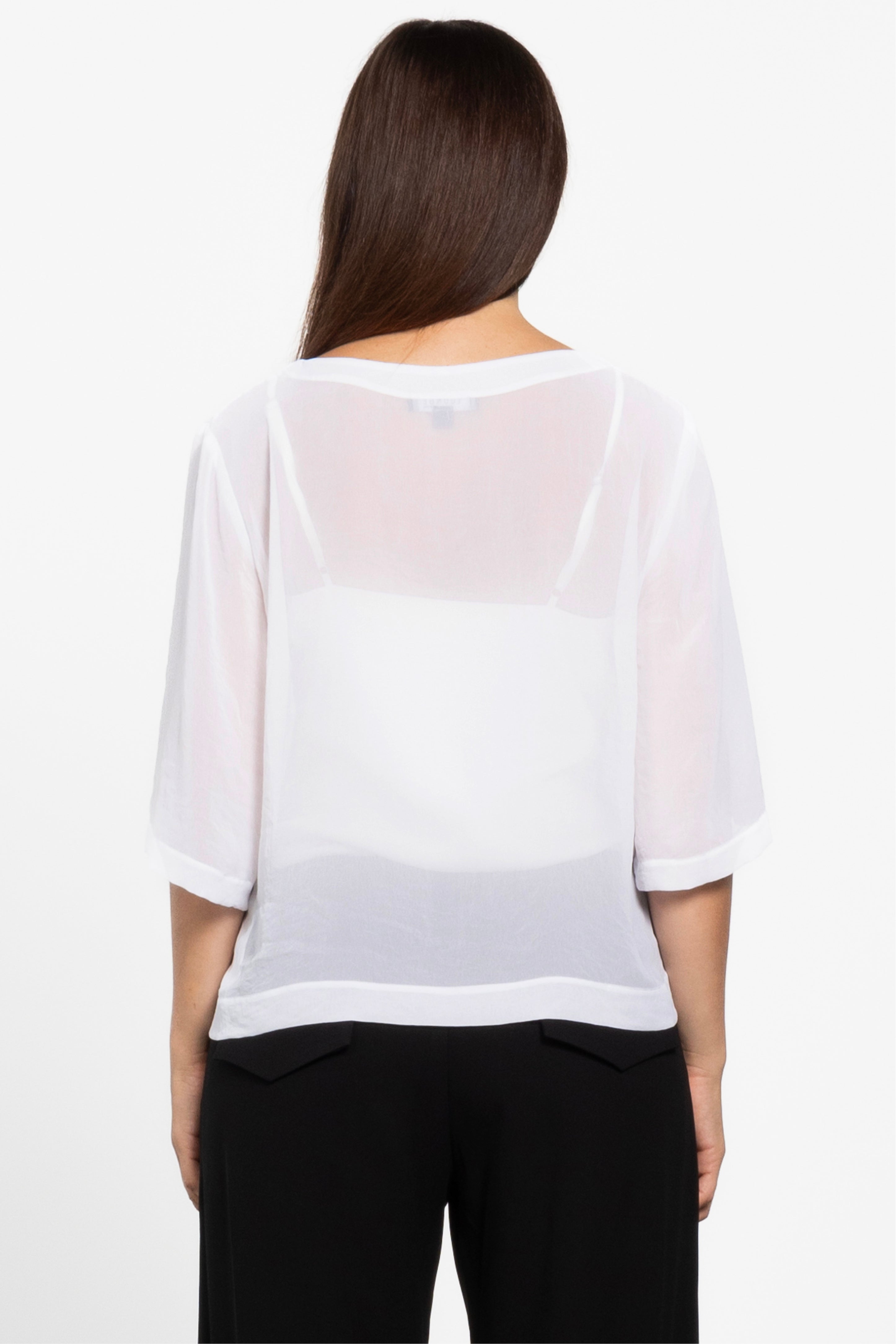 Breeze Boxy Sheer Layering Top
