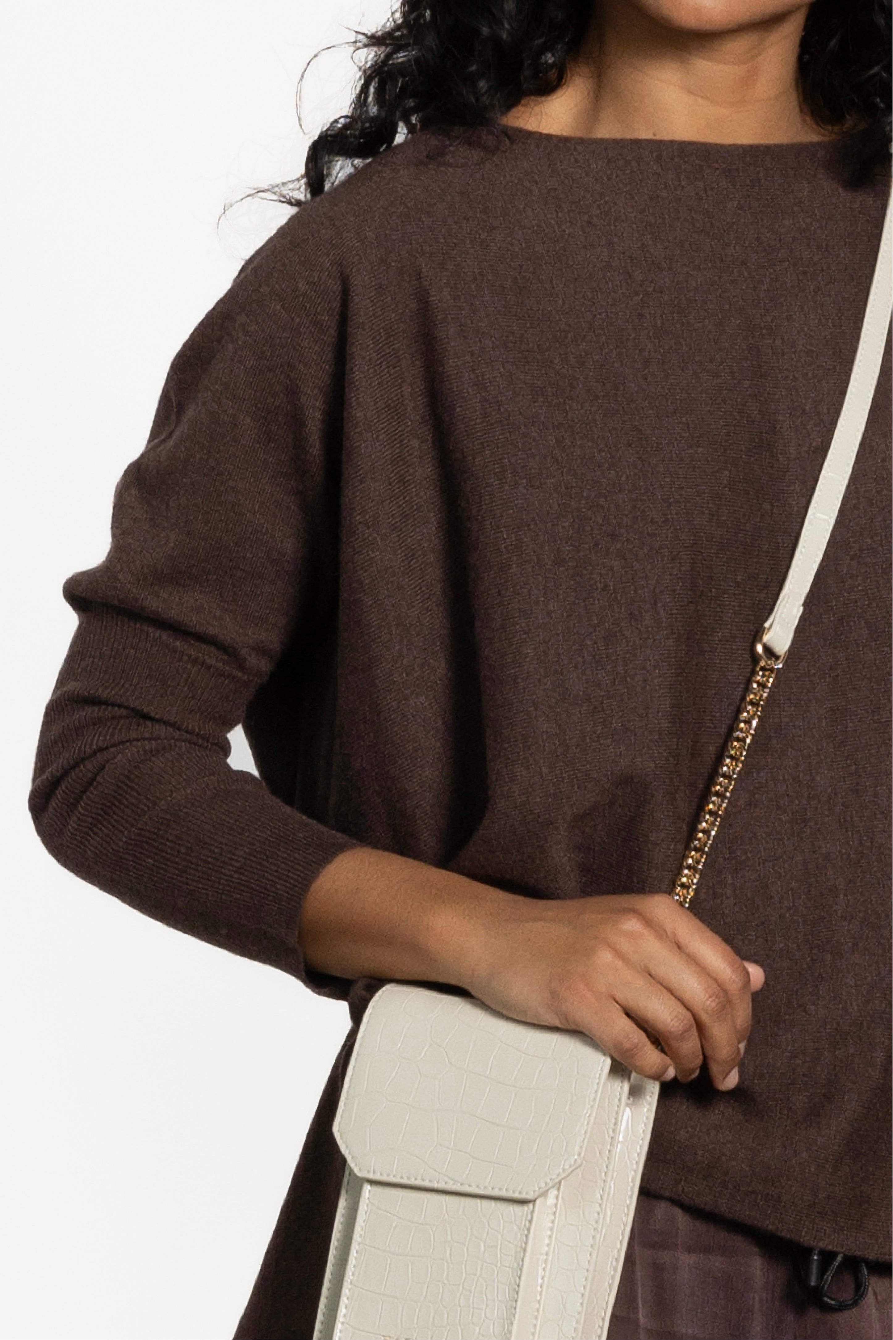 Cece Dropped Shoulder Long Sleeve Knit Top
