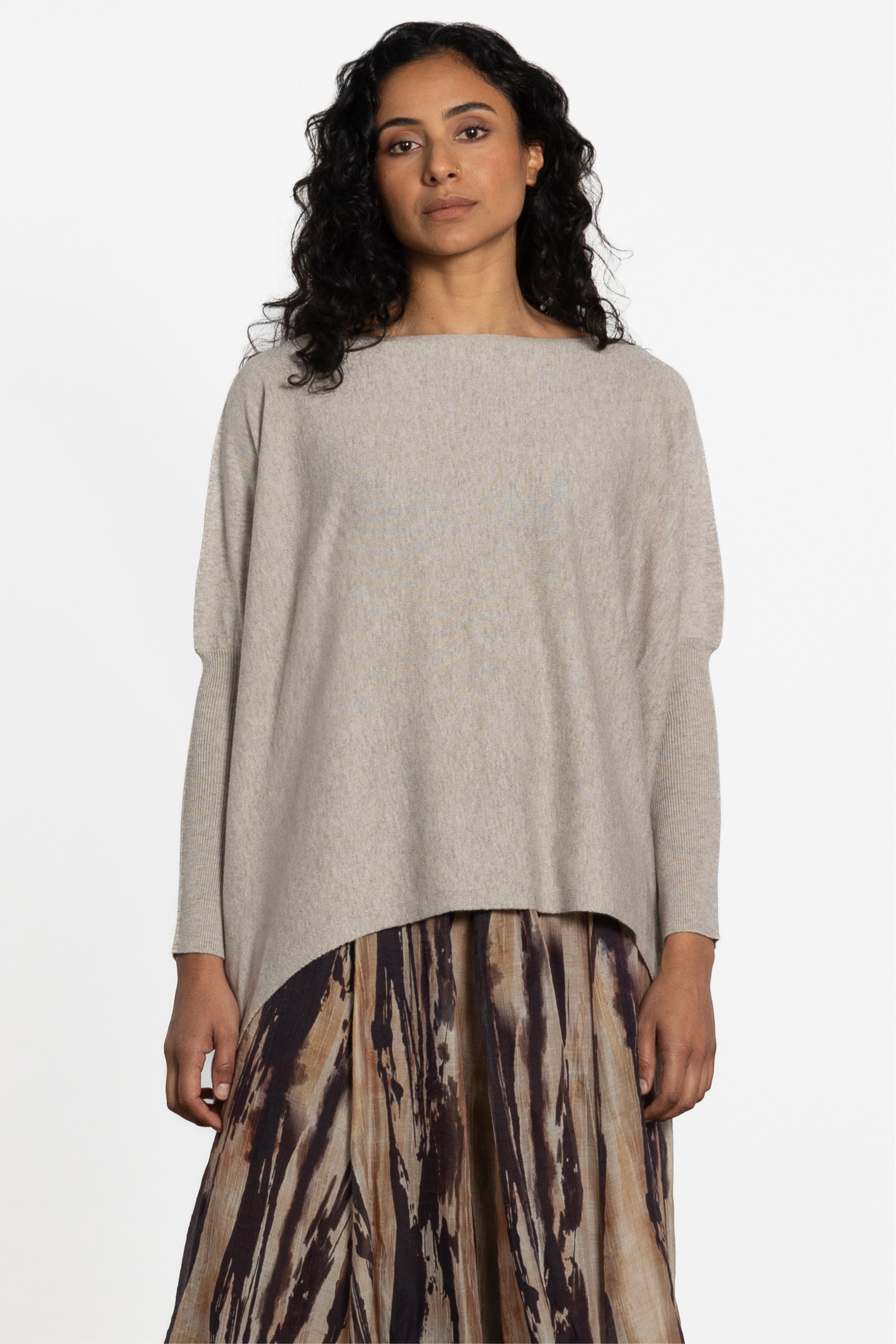 Cece Dropped Shoulder Long Sleeve Knit Top