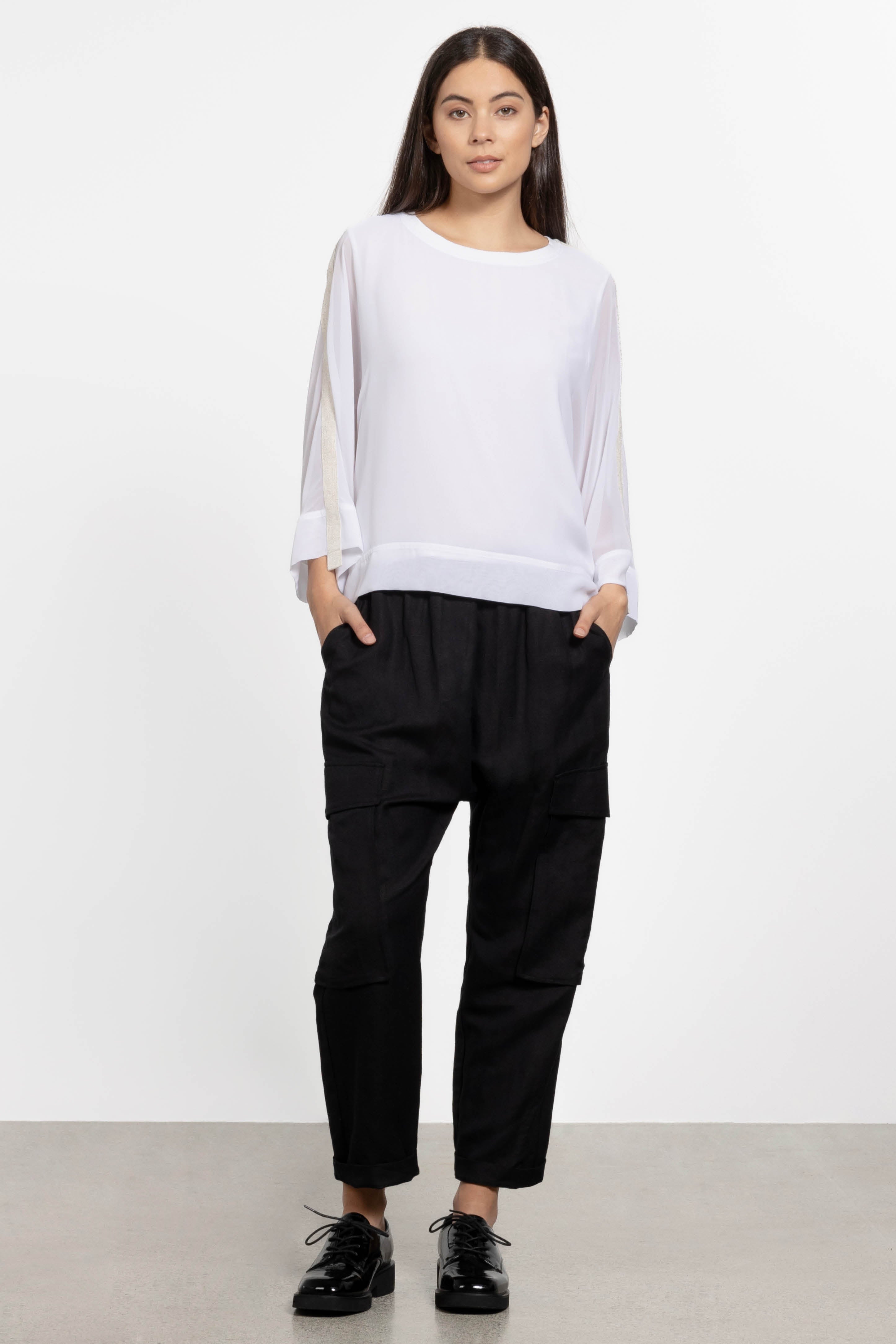 Dazzle Cargo Linen Pant