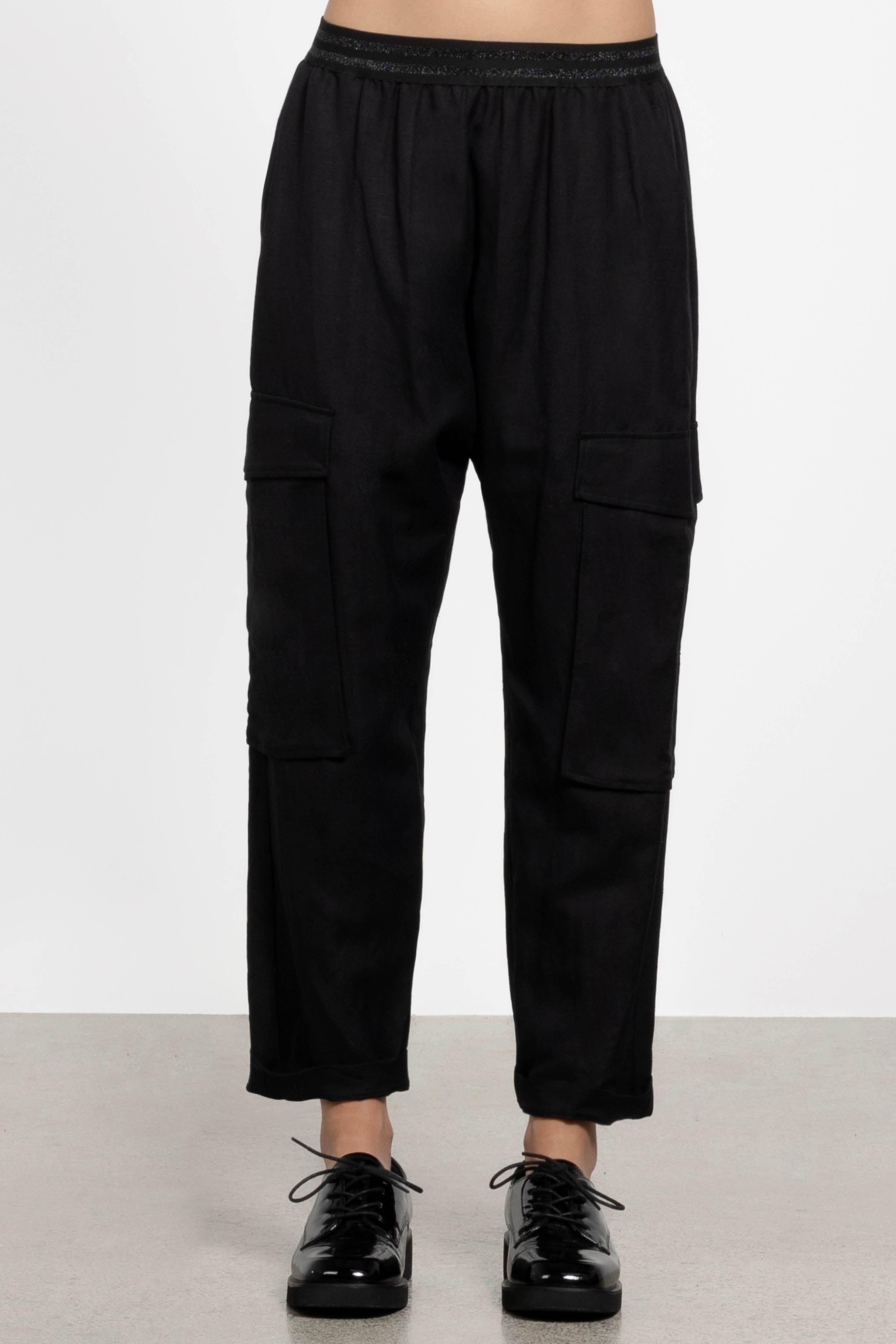 Dazzle Cargo Linen Pant