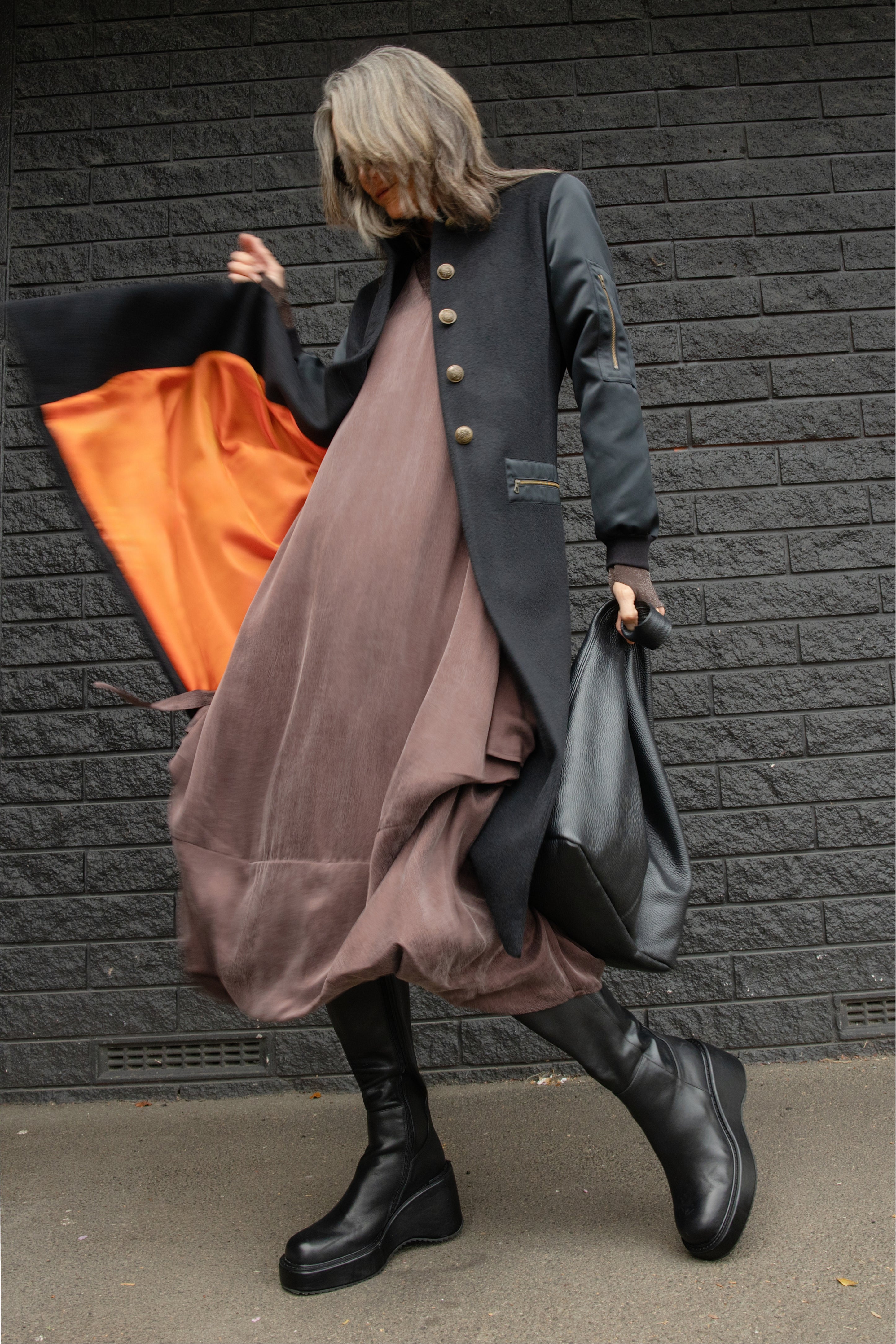 Eclipse Wool-Blend Lined Coat