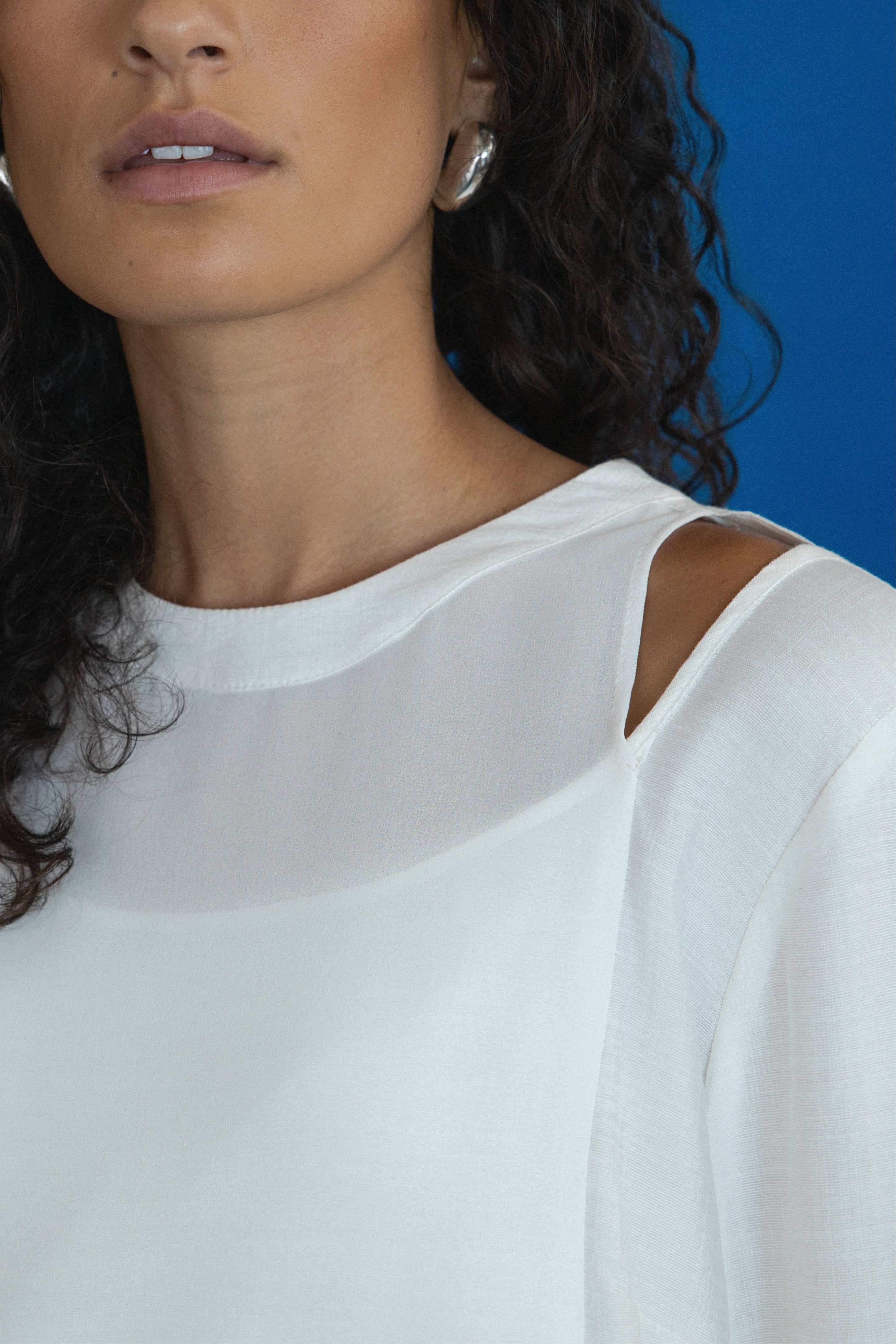 Epic Cut Out Shoulder Long Sleeve Top