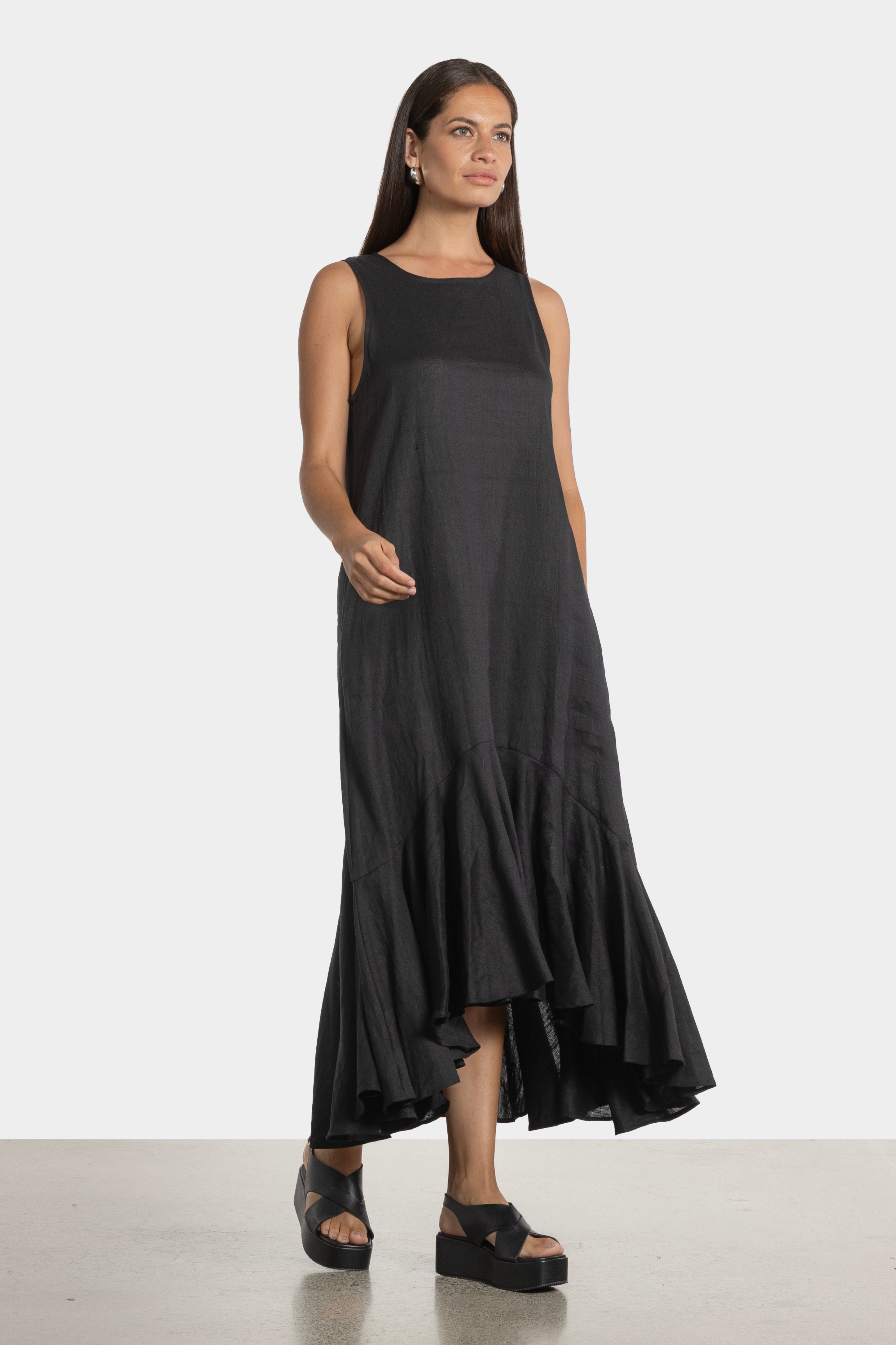 Evelyn Linen Dress