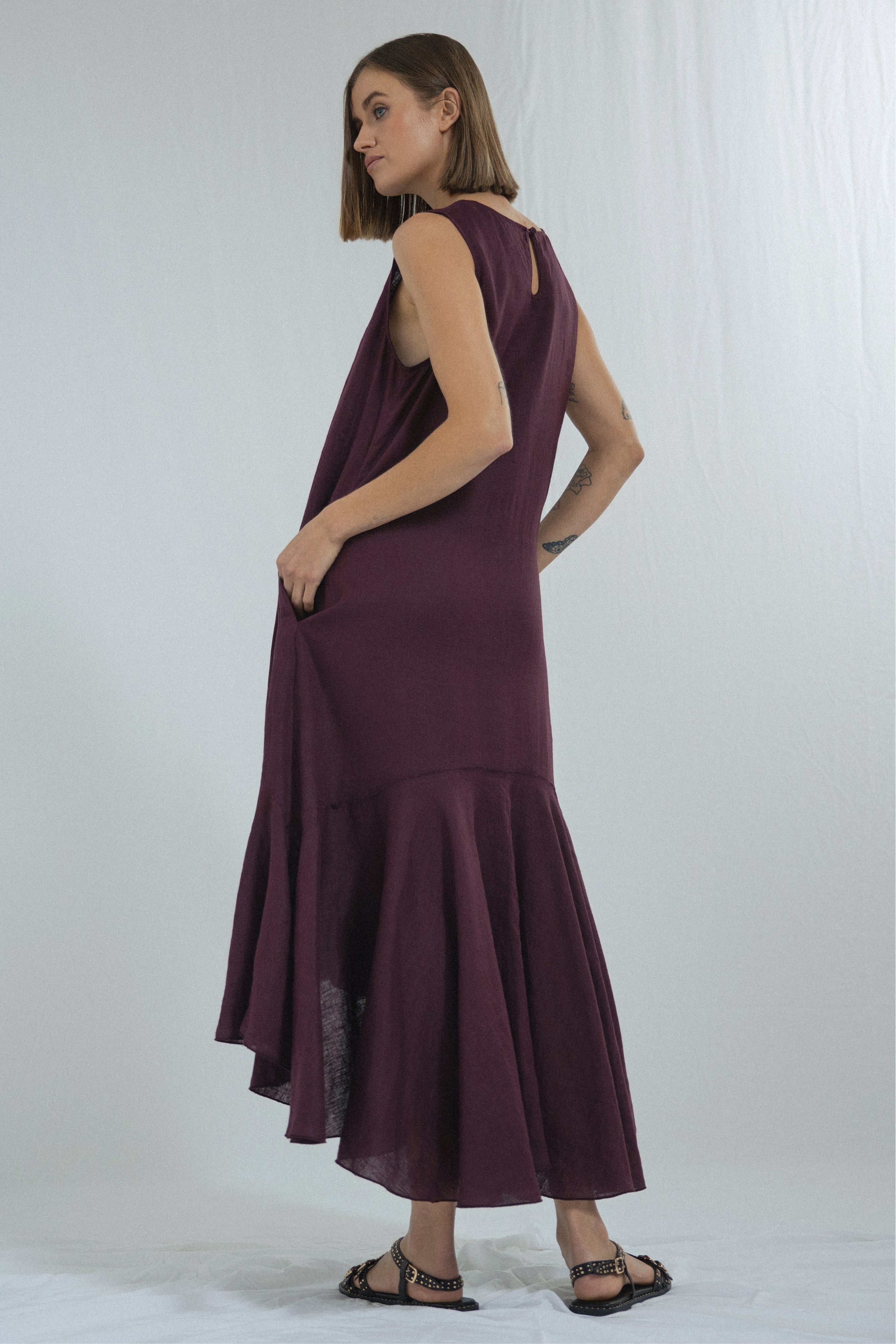 Evelyn Linen Dress