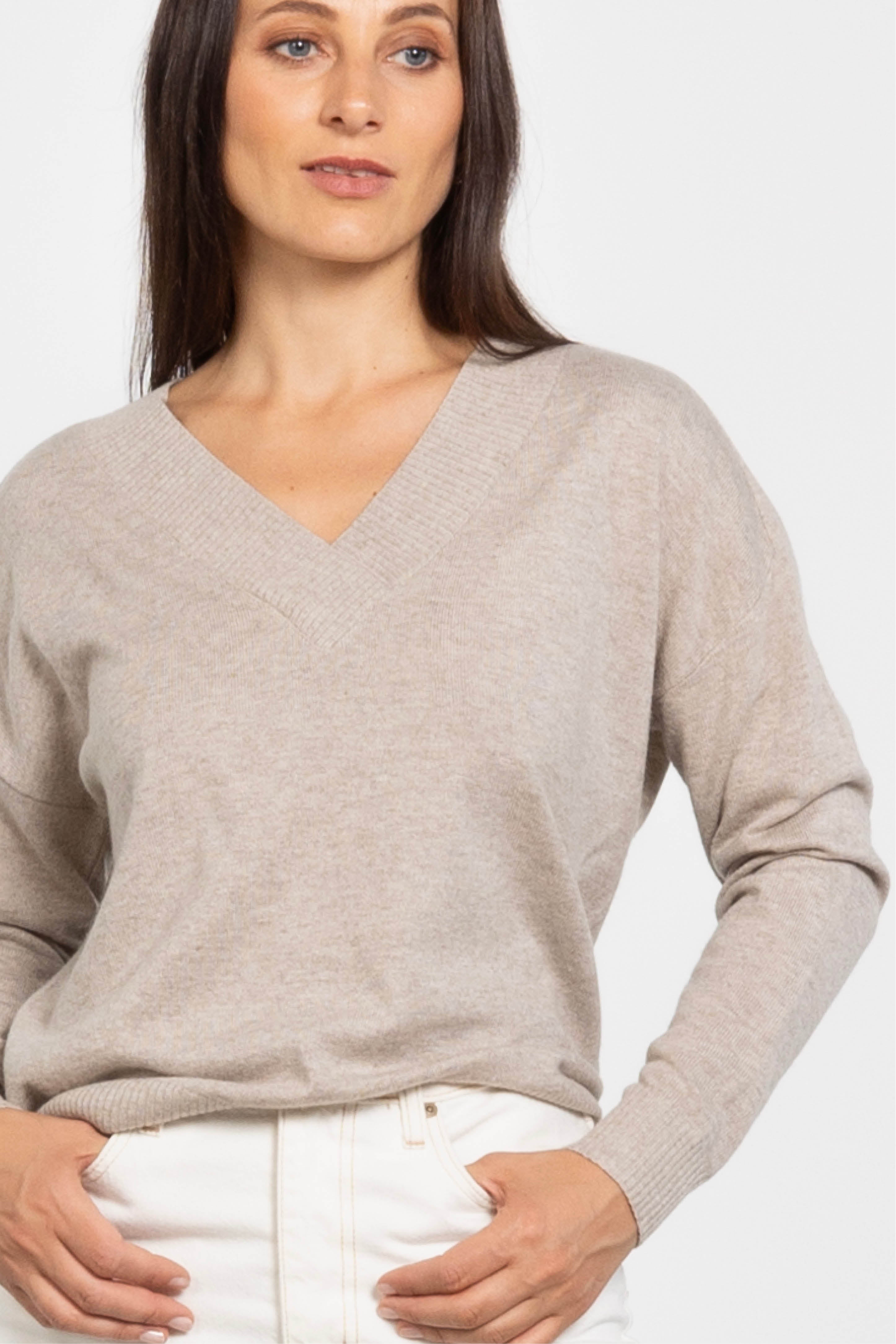 Eve Wool Blend V-Neck Jumper