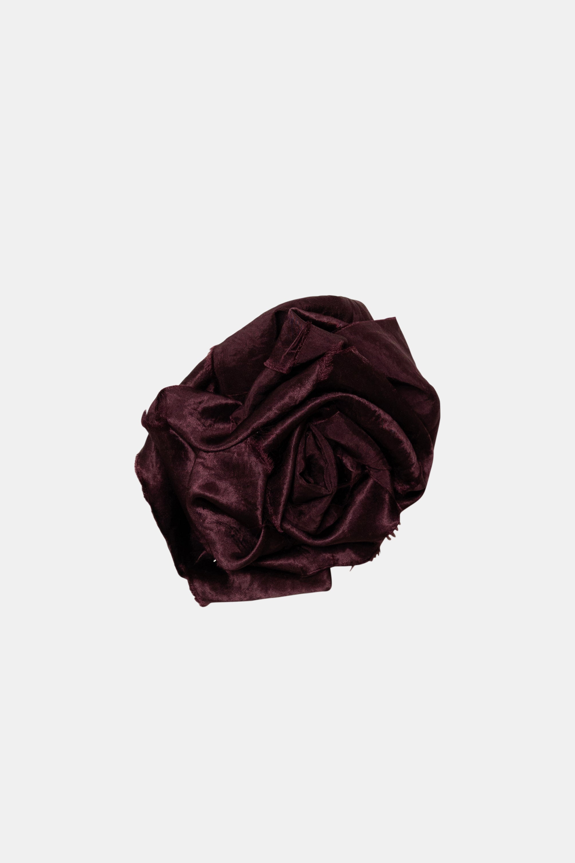 Crushed Satin Rose Brooch