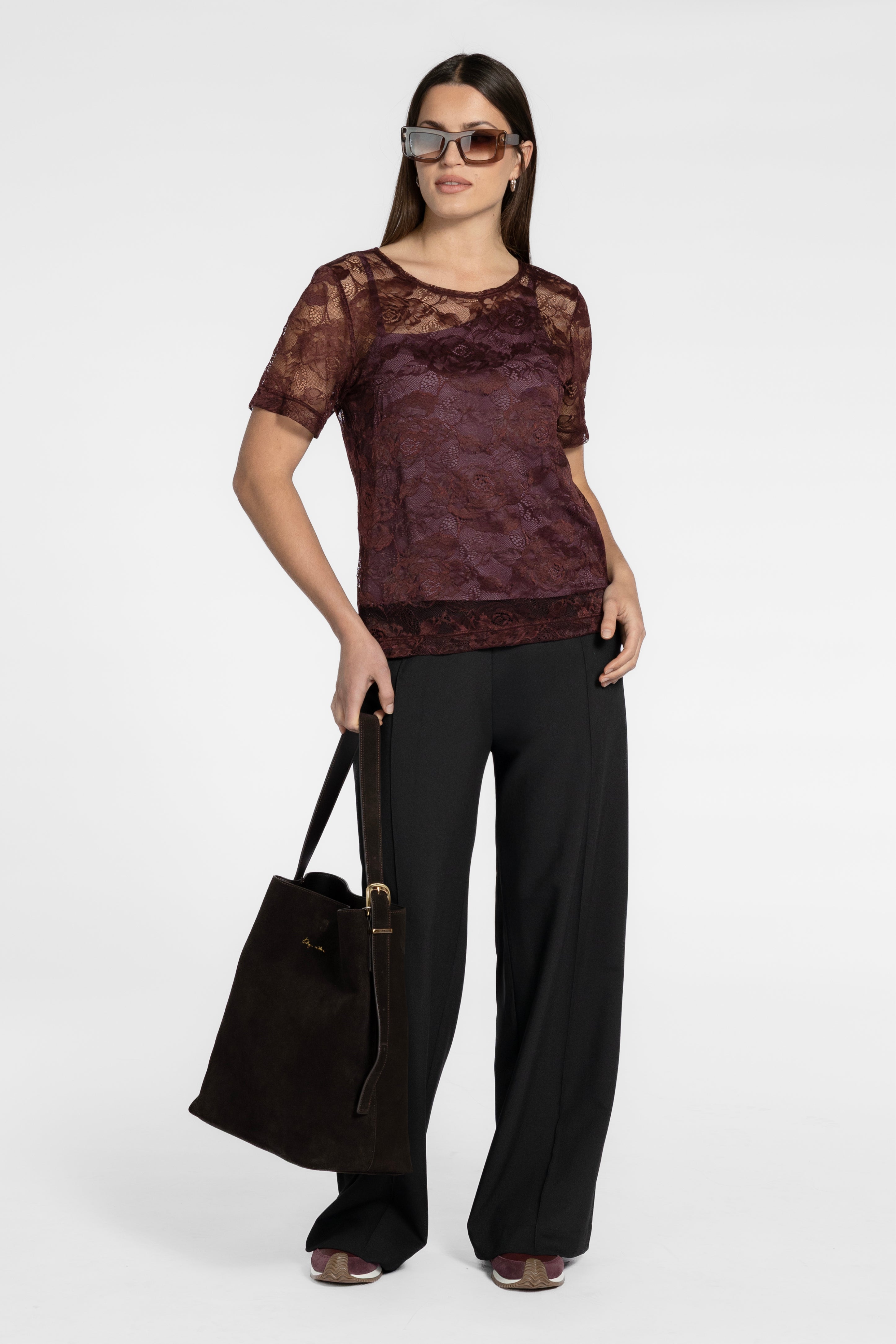 Glam Lace Top With Cami