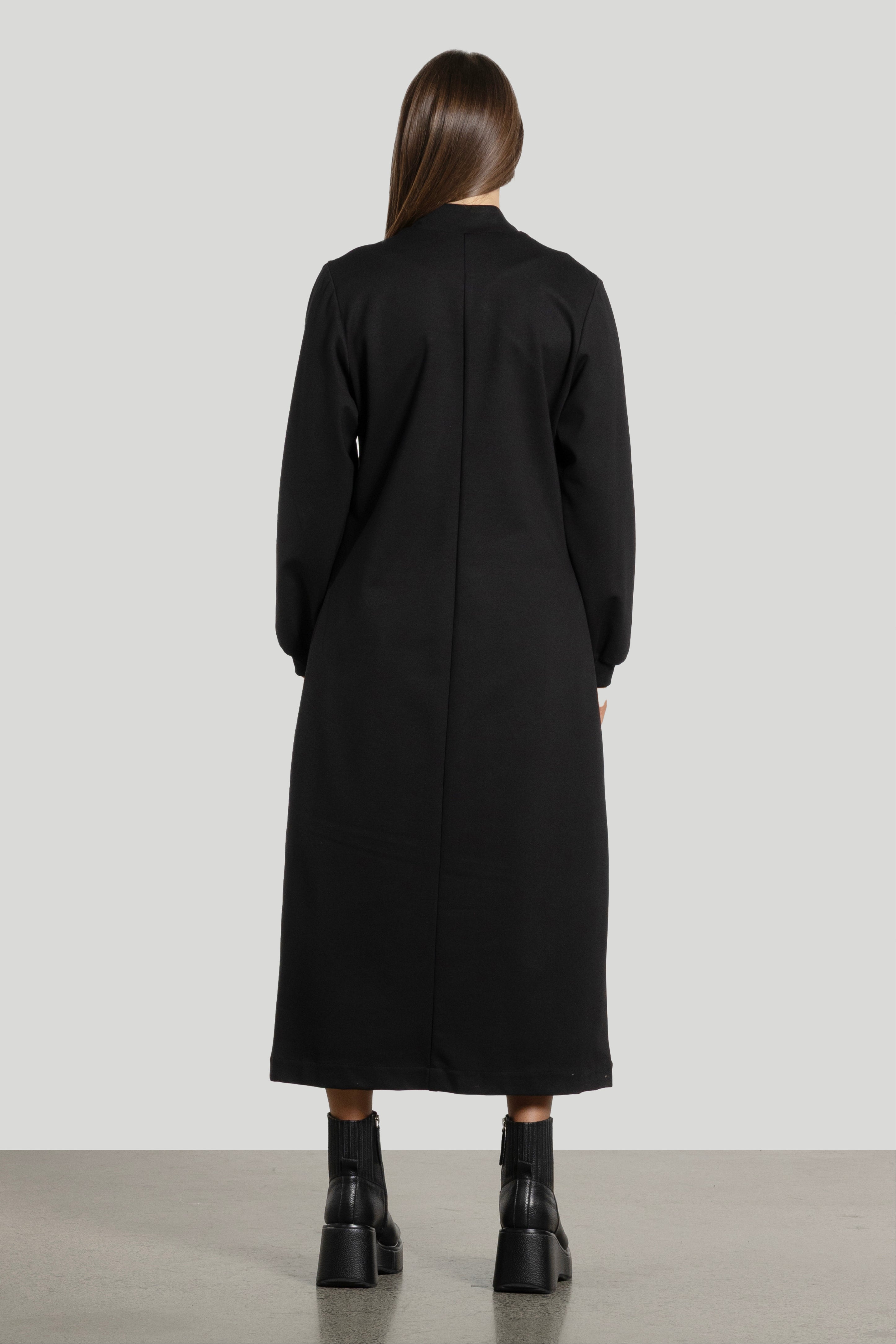 Harper Long Coat (With Lotus Brooch)
