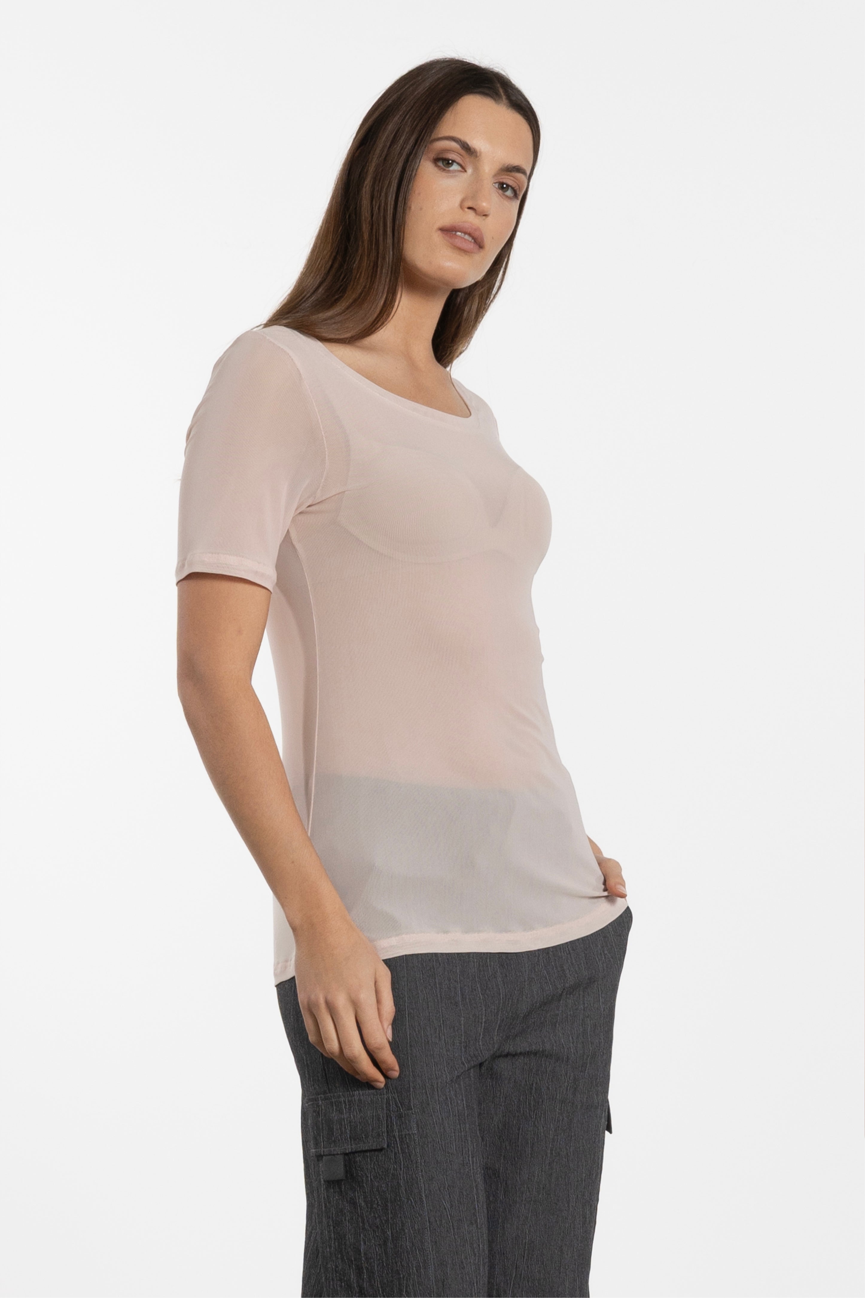 Jen Mesh Layer Tee