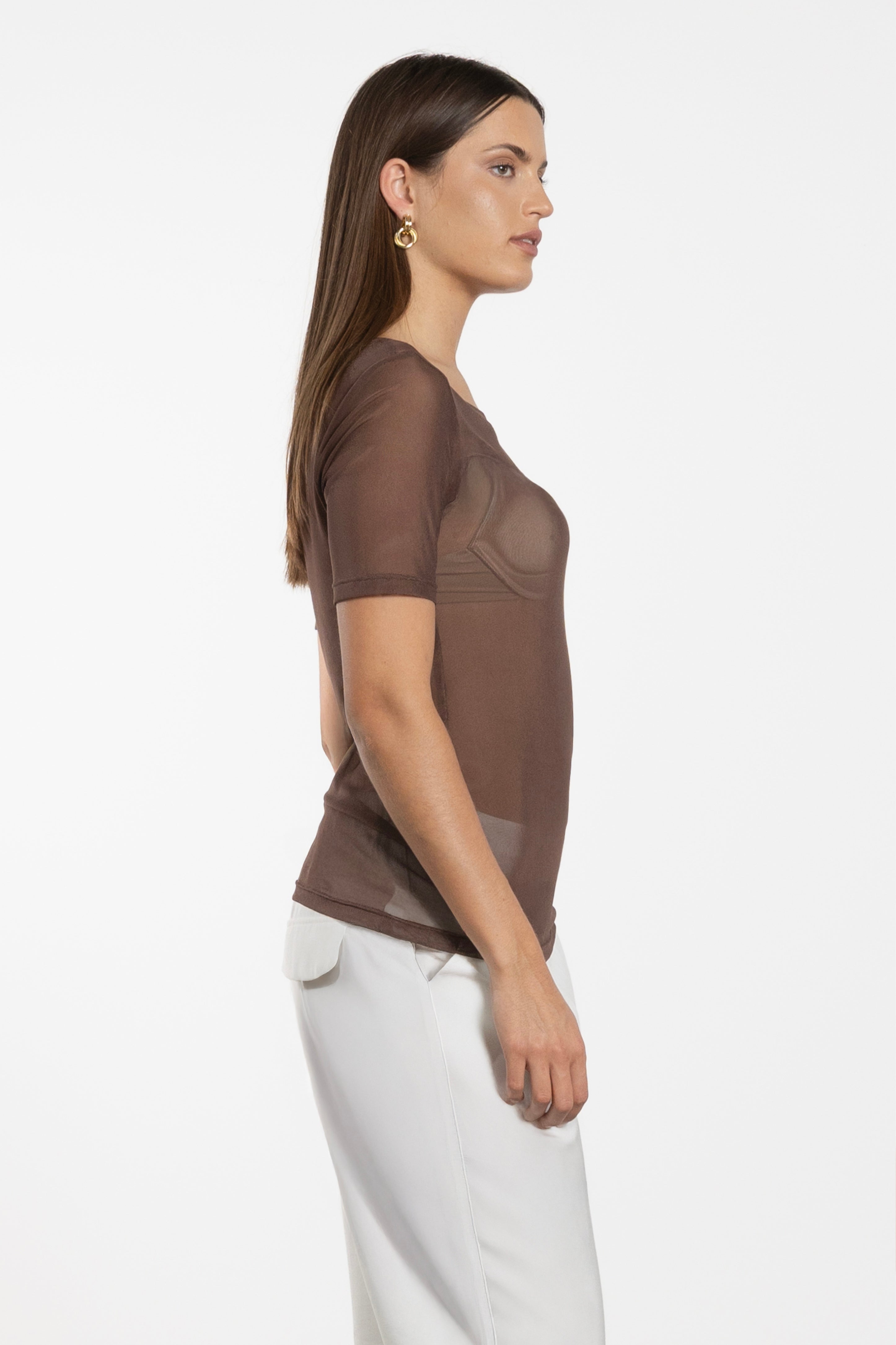 Jen Mesh Layer Tee