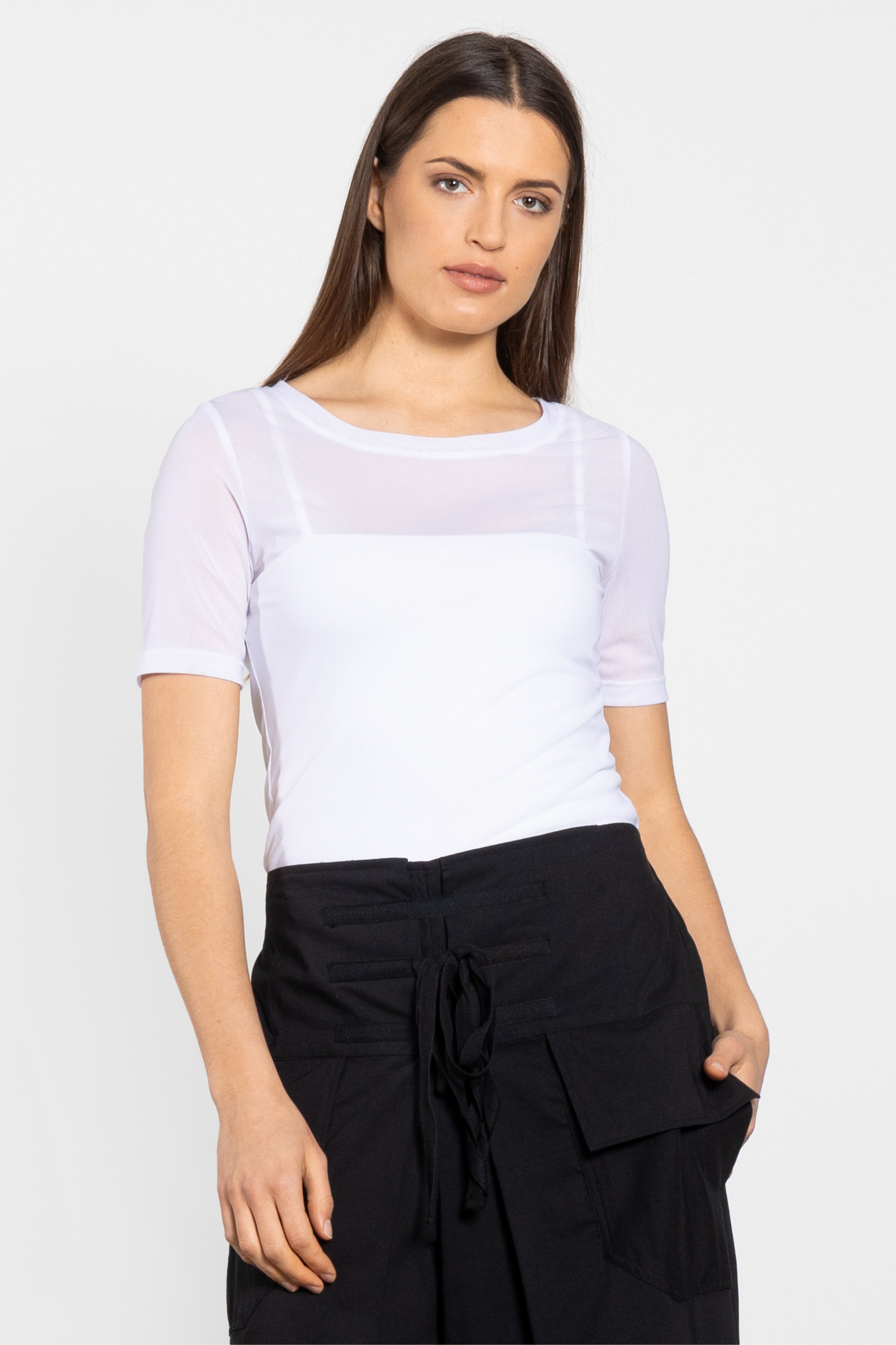 Jen Mesh Layer Tee