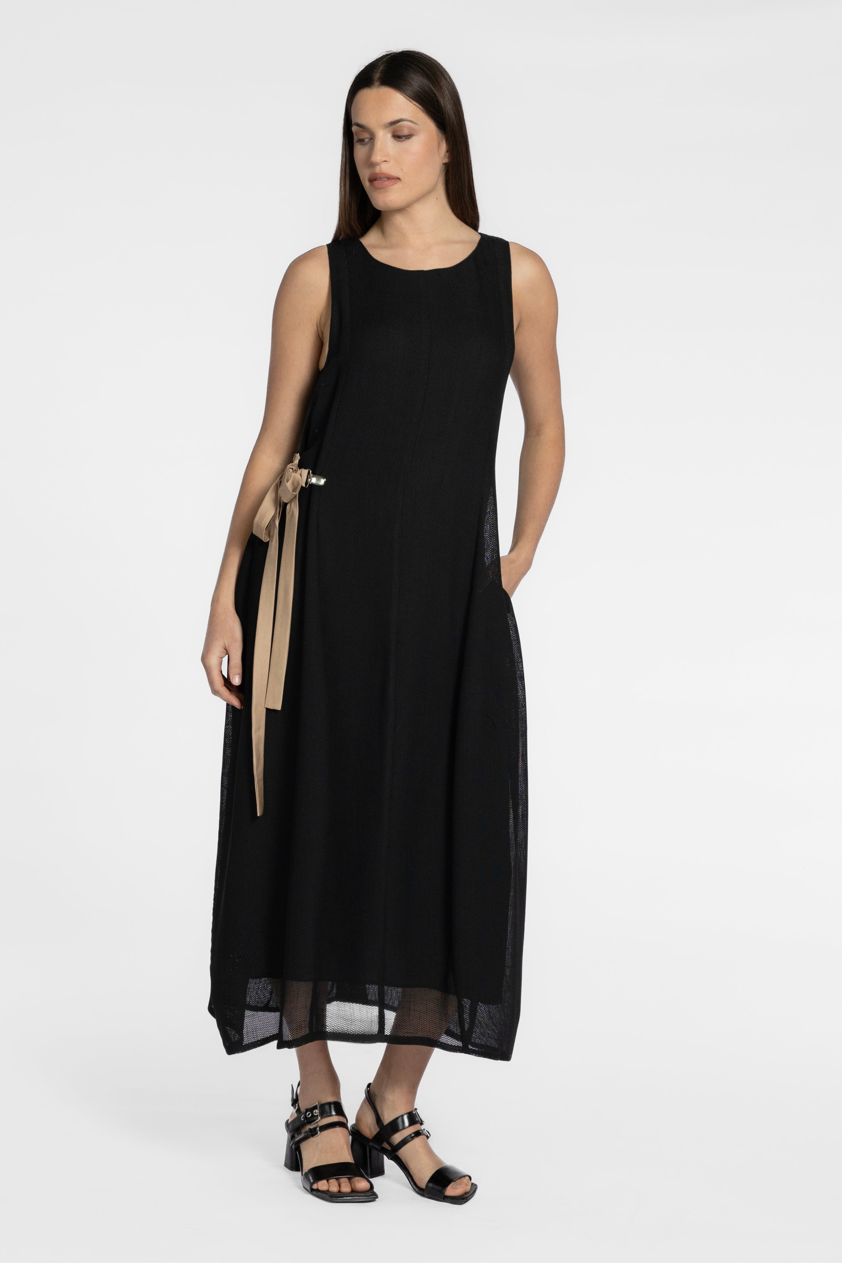 Juliana Bubble Hem Sleeveless Dress