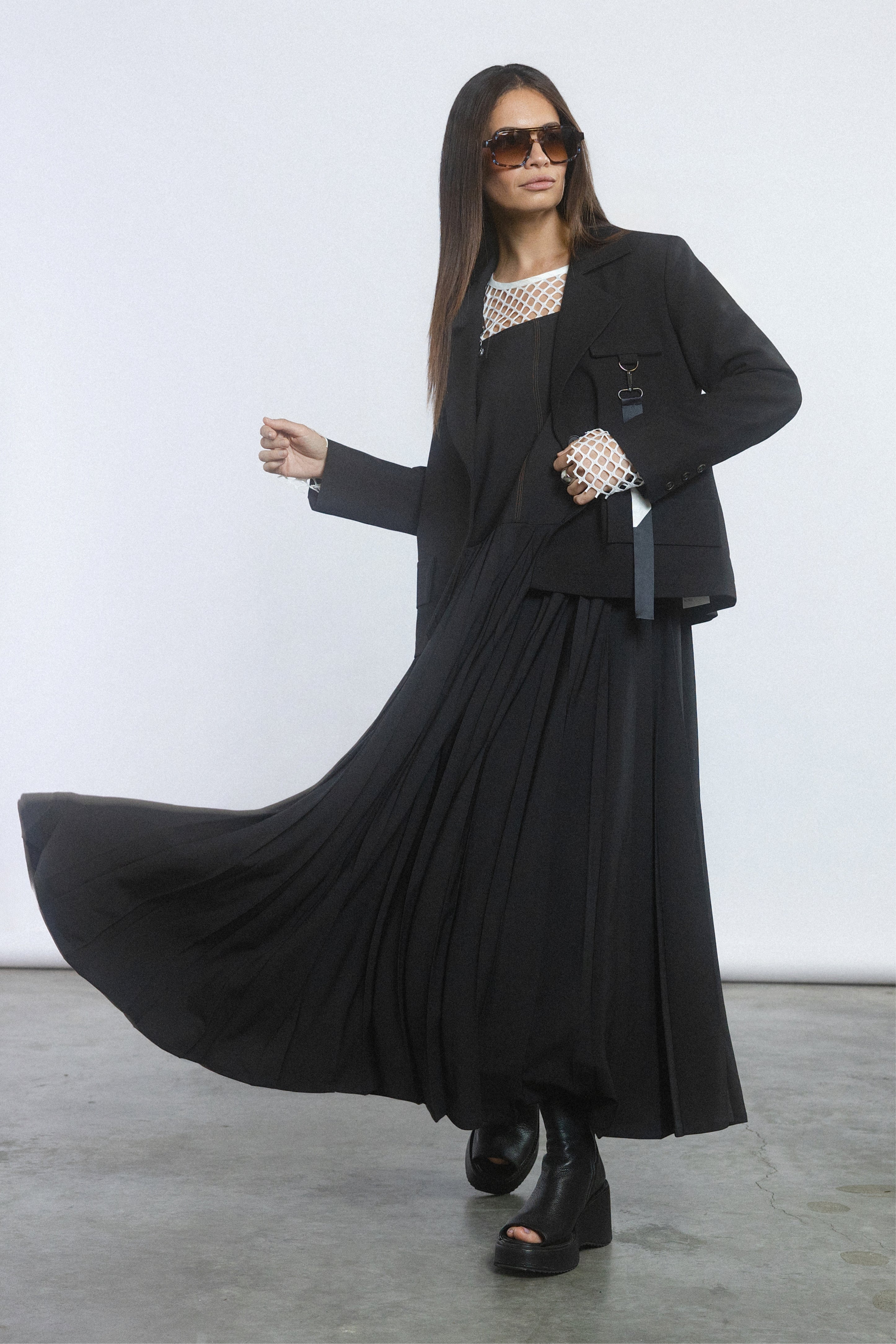 Kingsway Pleated Dress