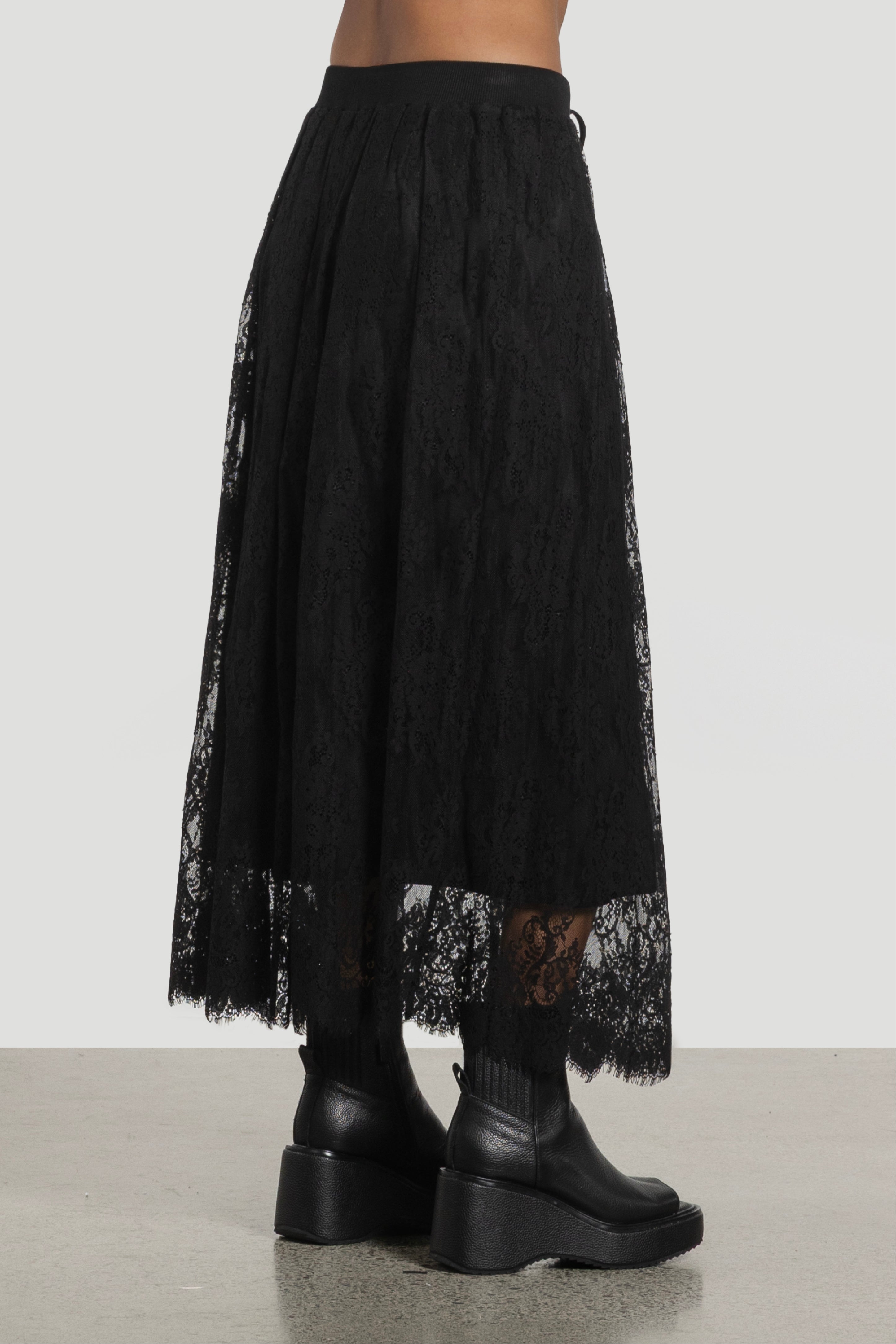 Lance Long Lace Skirt