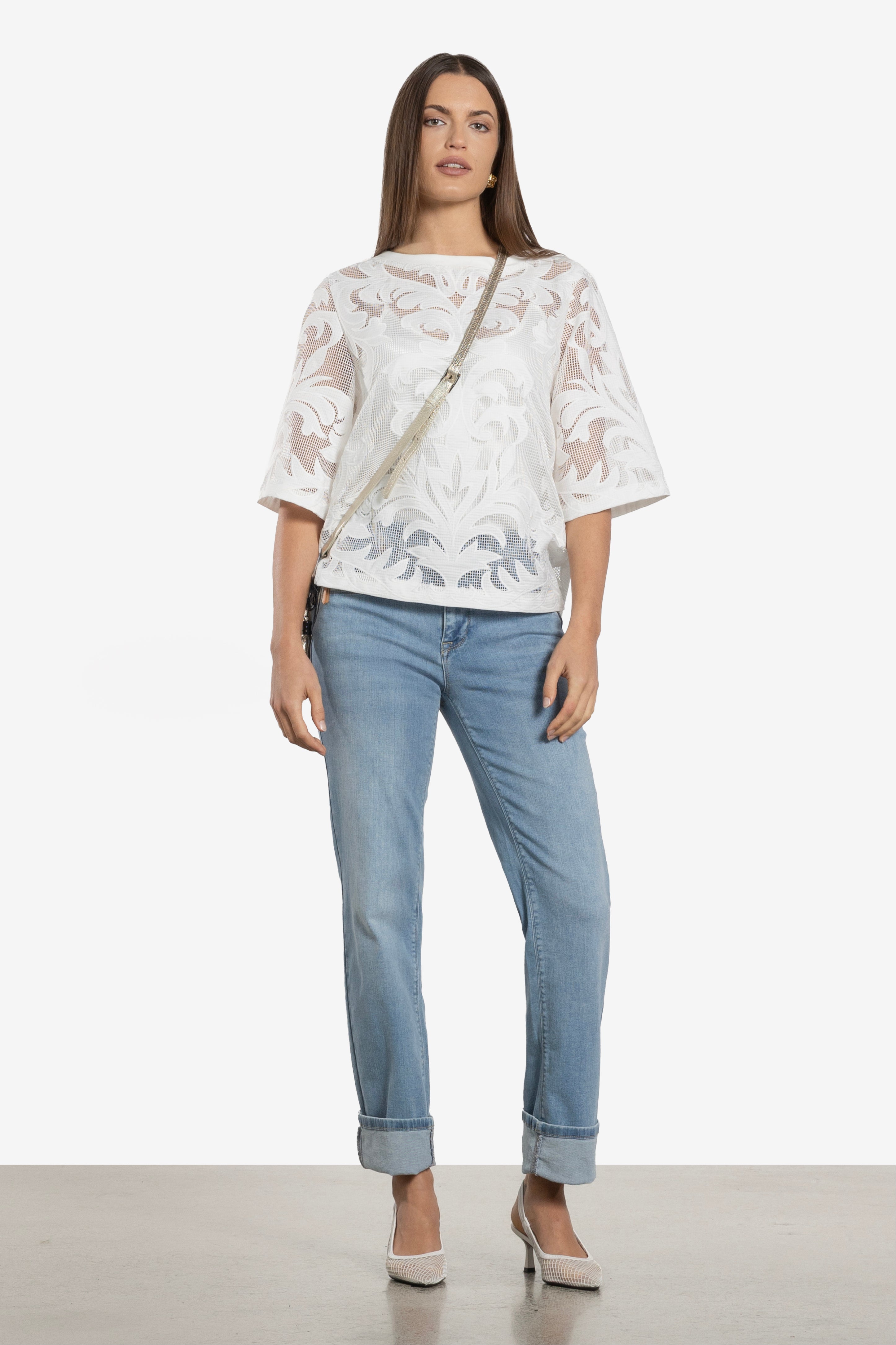 Lani Boxy Lace Top
