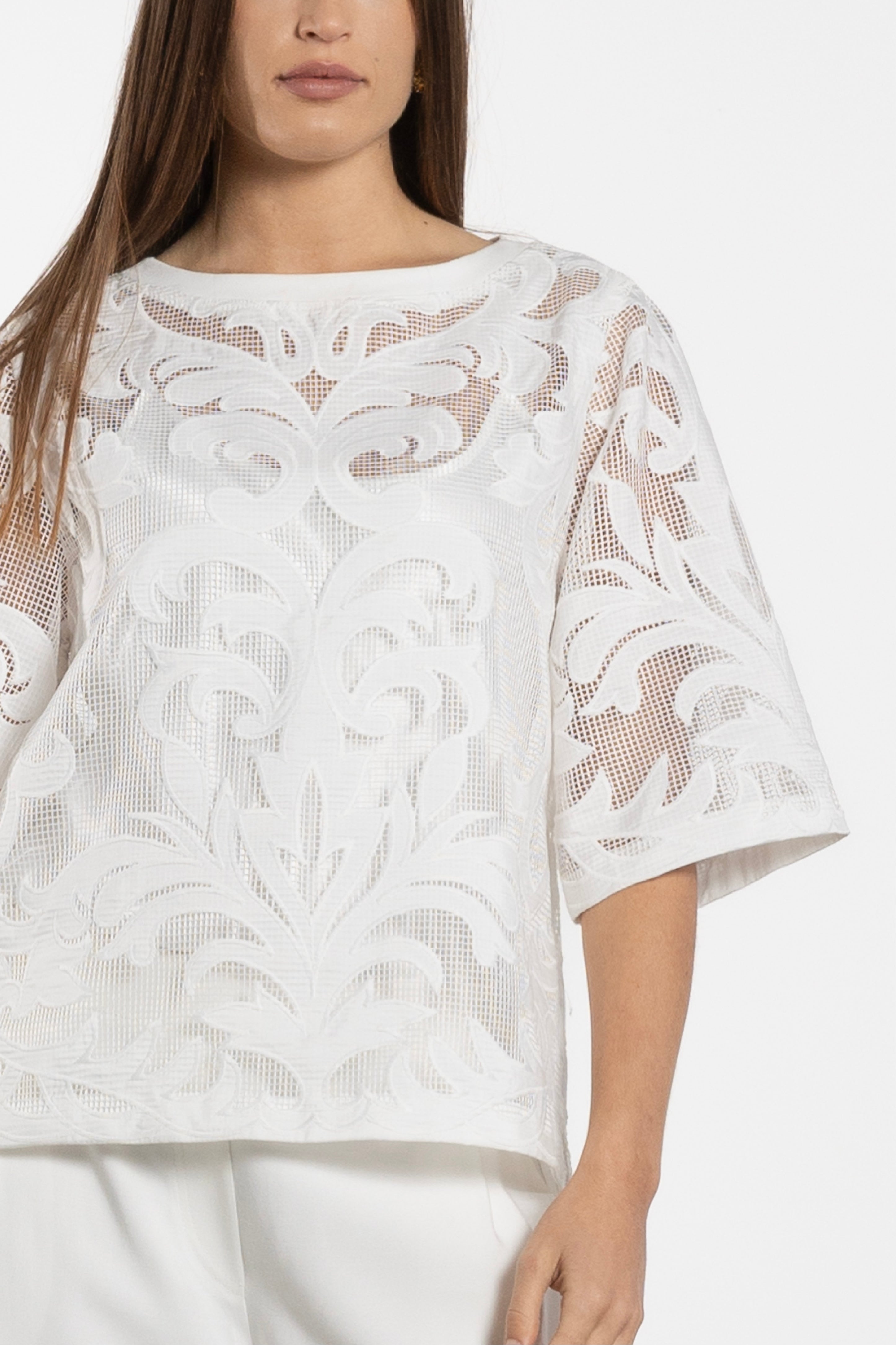 Lani Boxy Lace Top