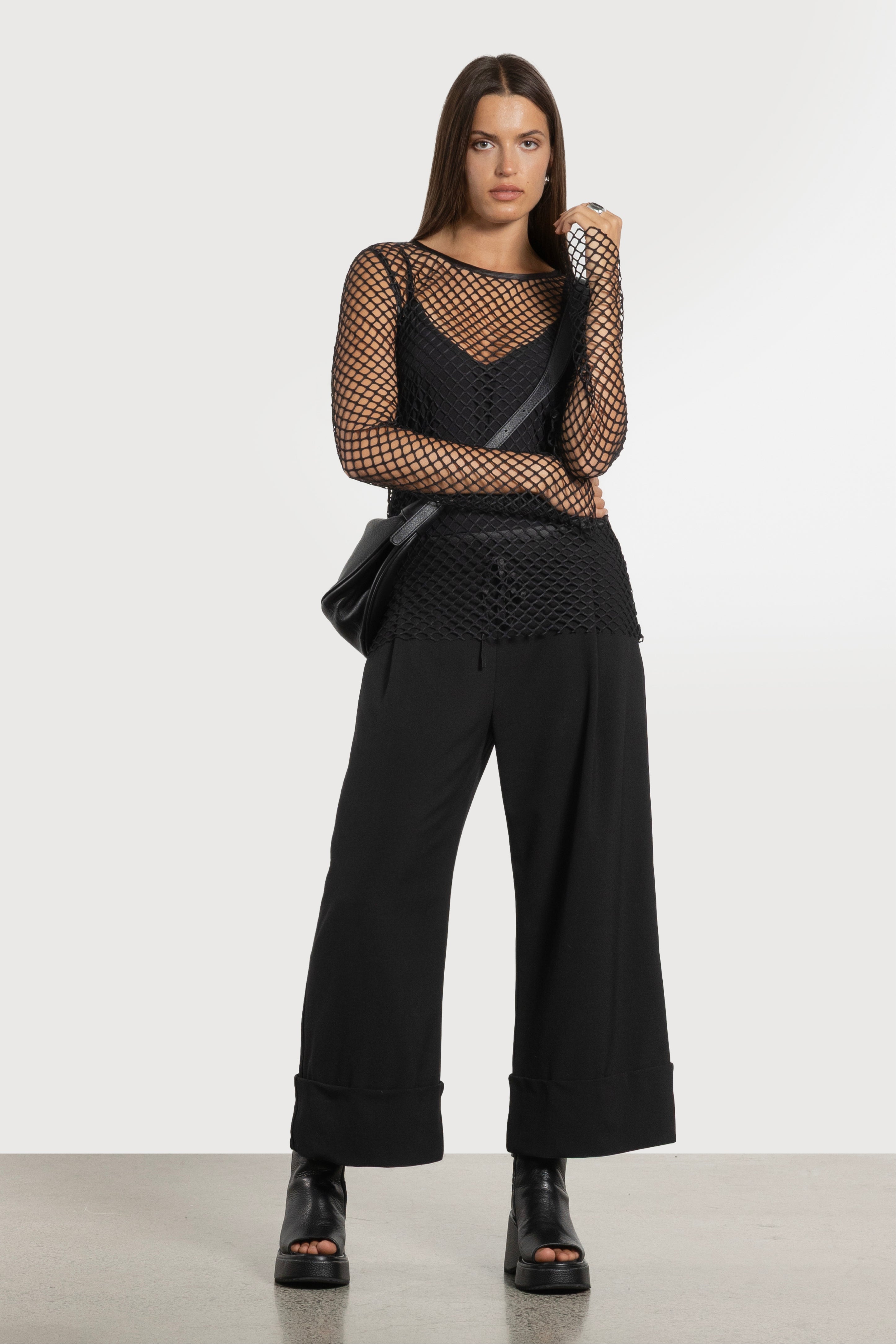 Leroy Long Sleeve Mesh Layer Tee
