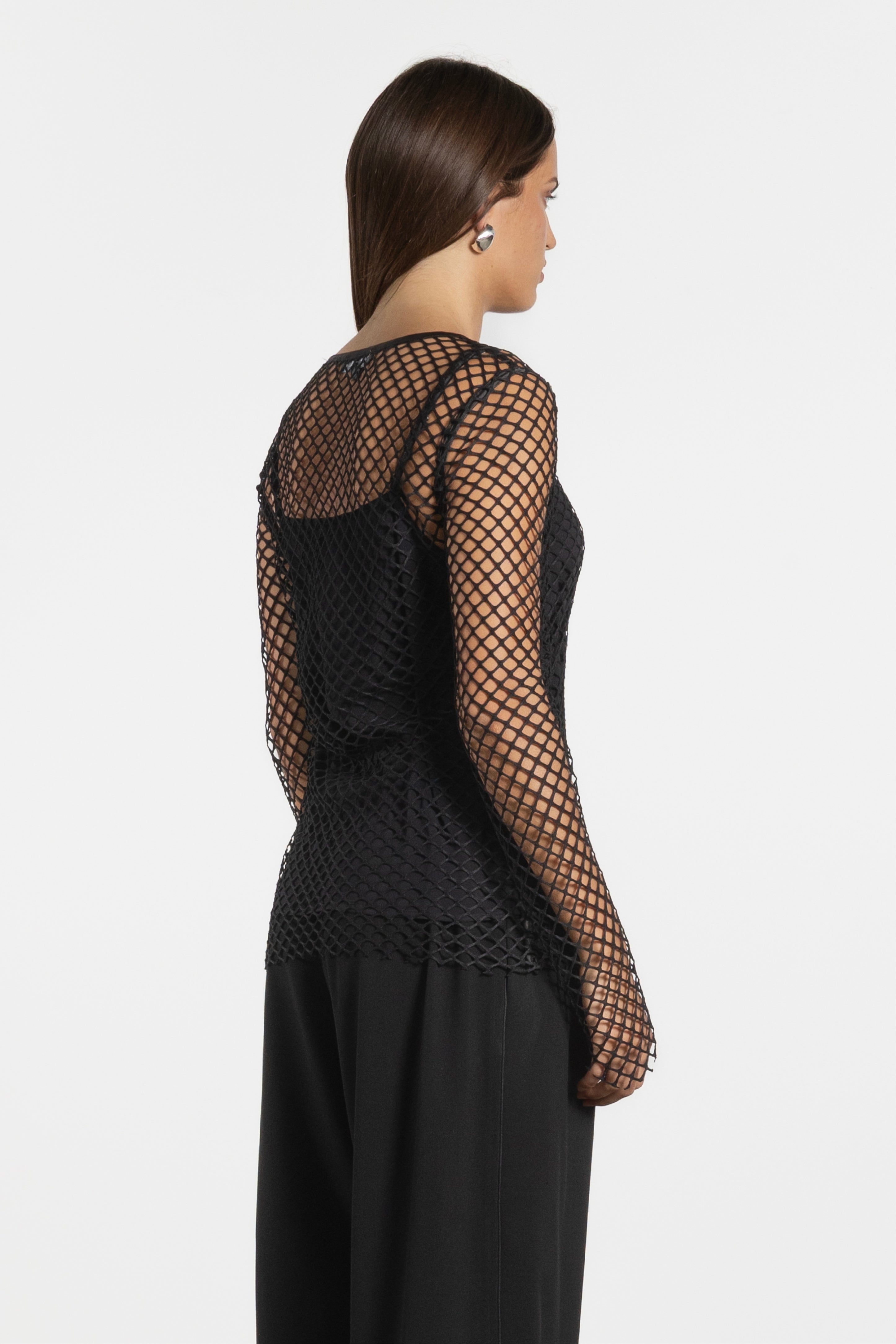 Leroy Long Sleeve Mesh Layer Tee