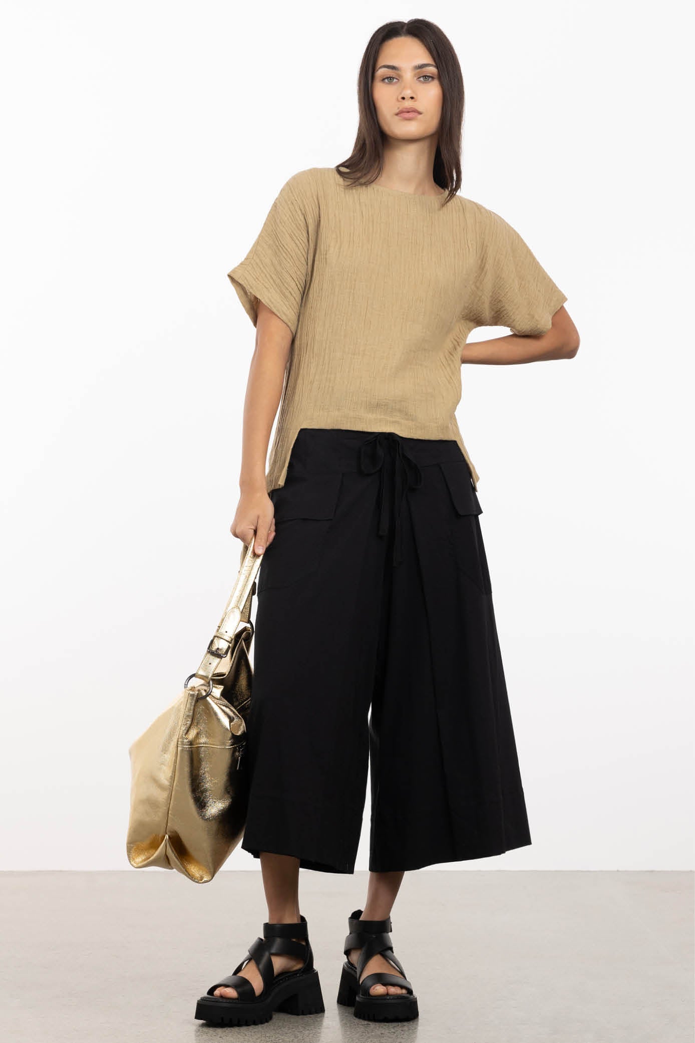Lexi Wide Leg Cropped Pant