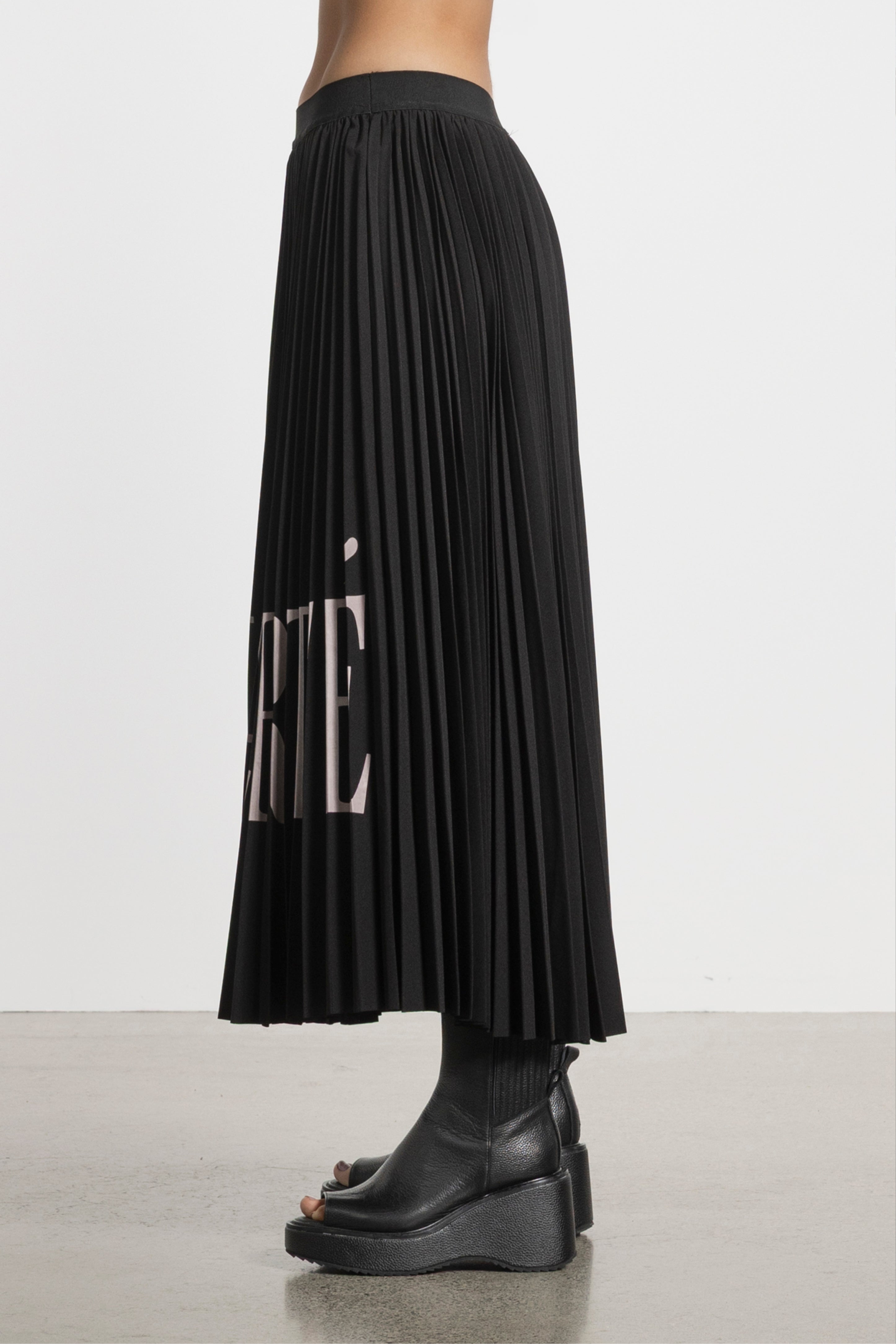 Liberte Print Pleated Skirt