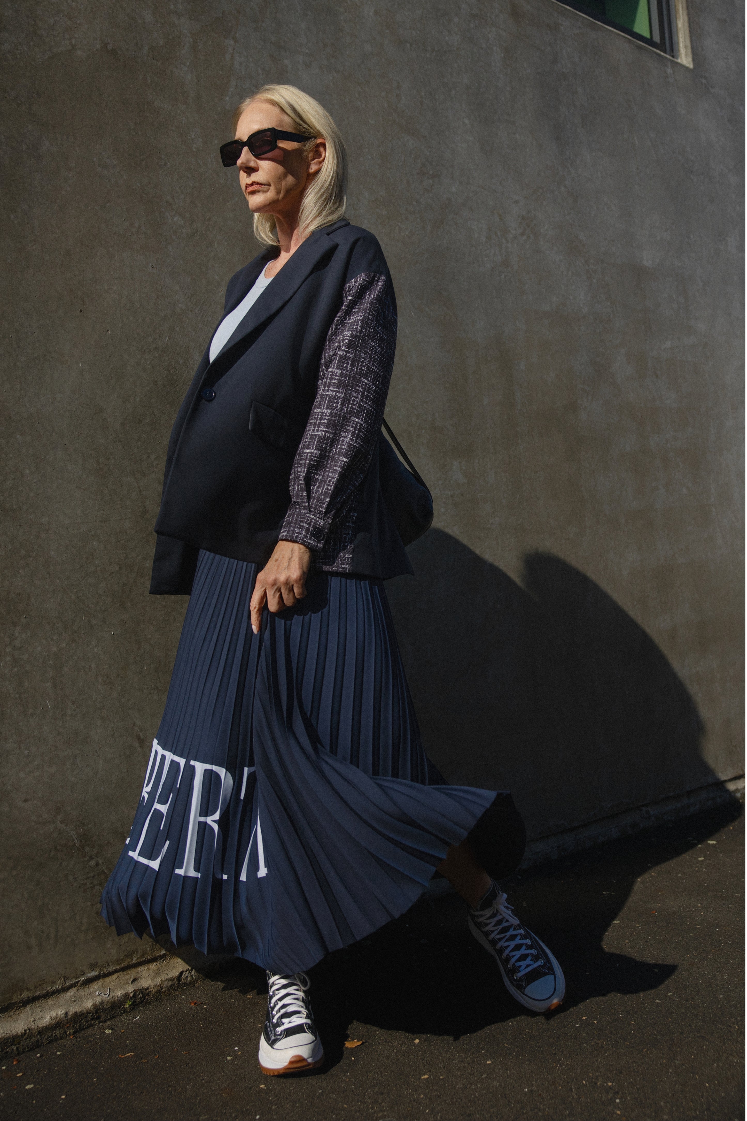 Liberte Print Pleated Skirt