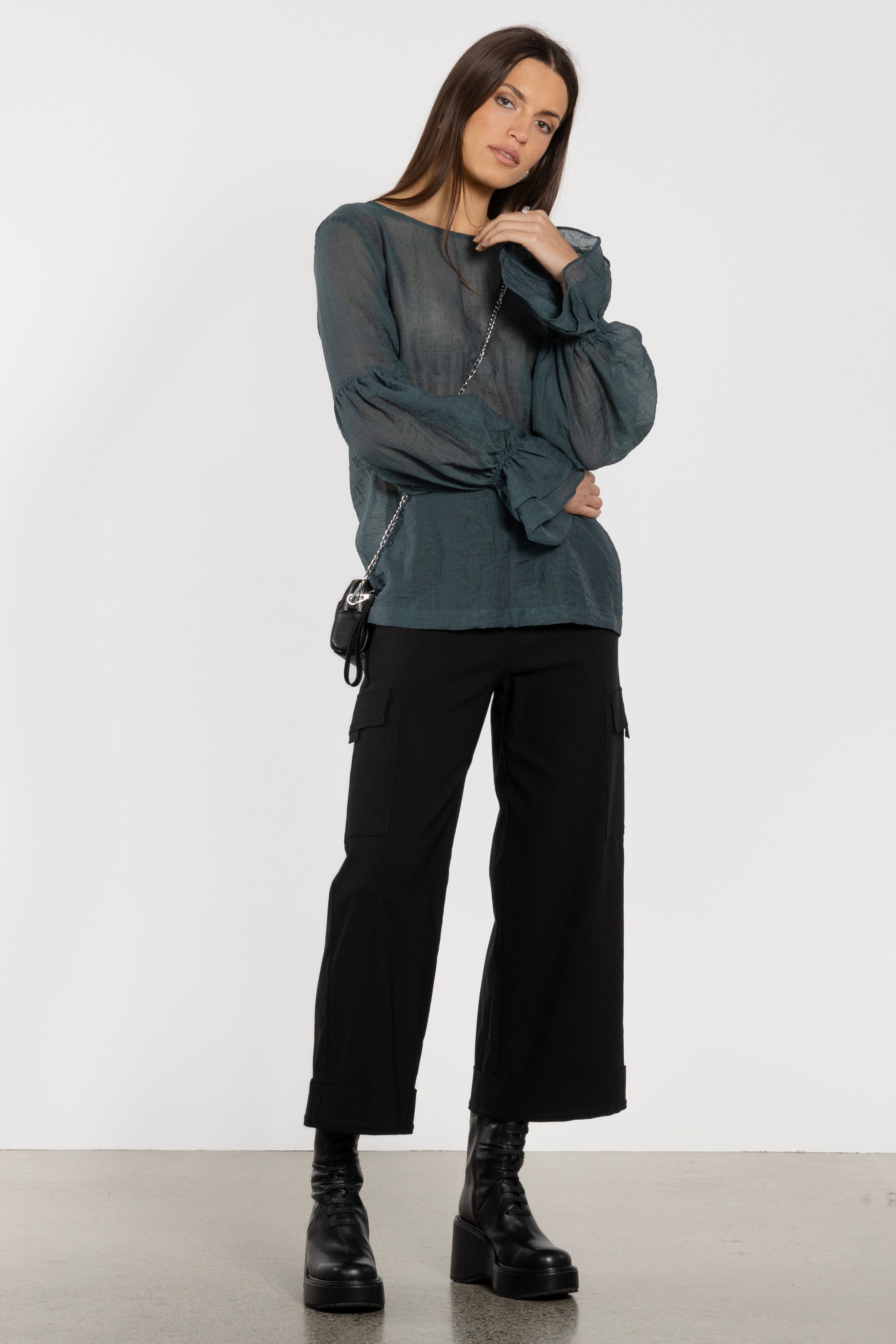 Logan Wide Leg Cropped Pant