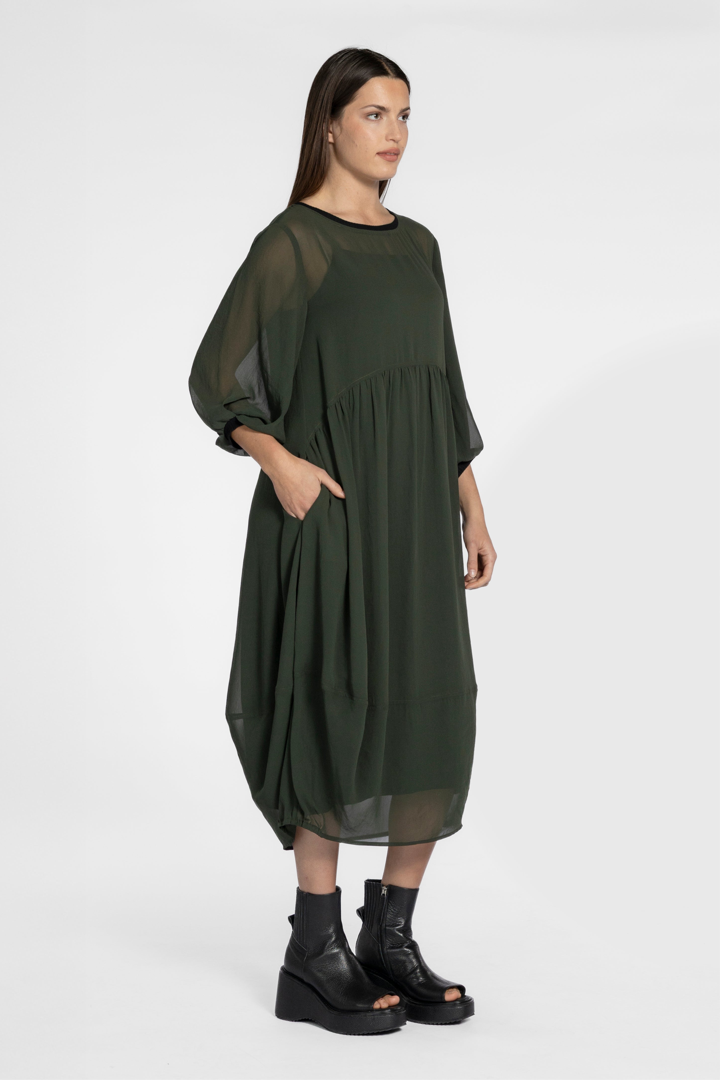Lucien Bubble Hem Dress