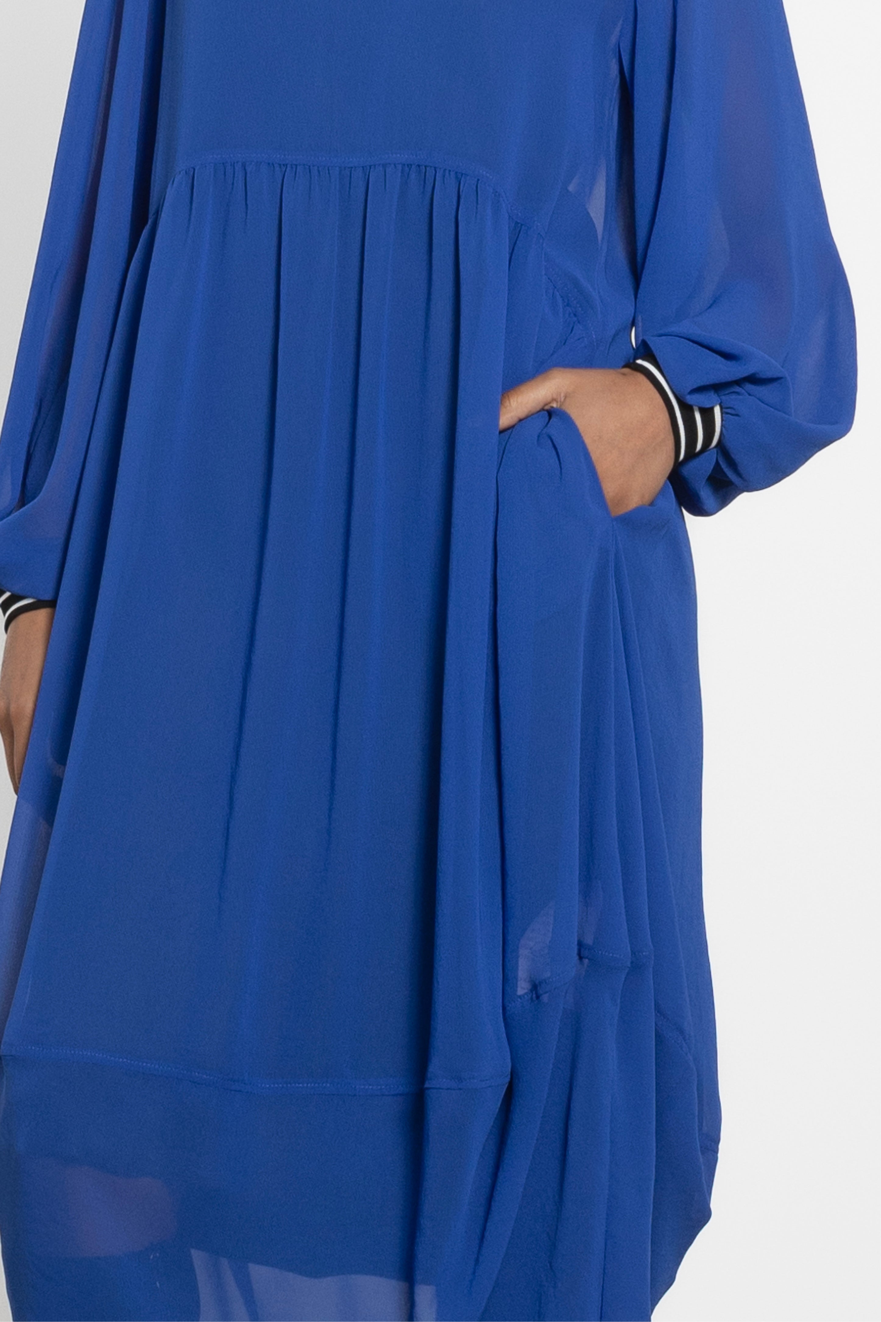 Lucy Semi Sheer Long Sleeve Dress & Slip
